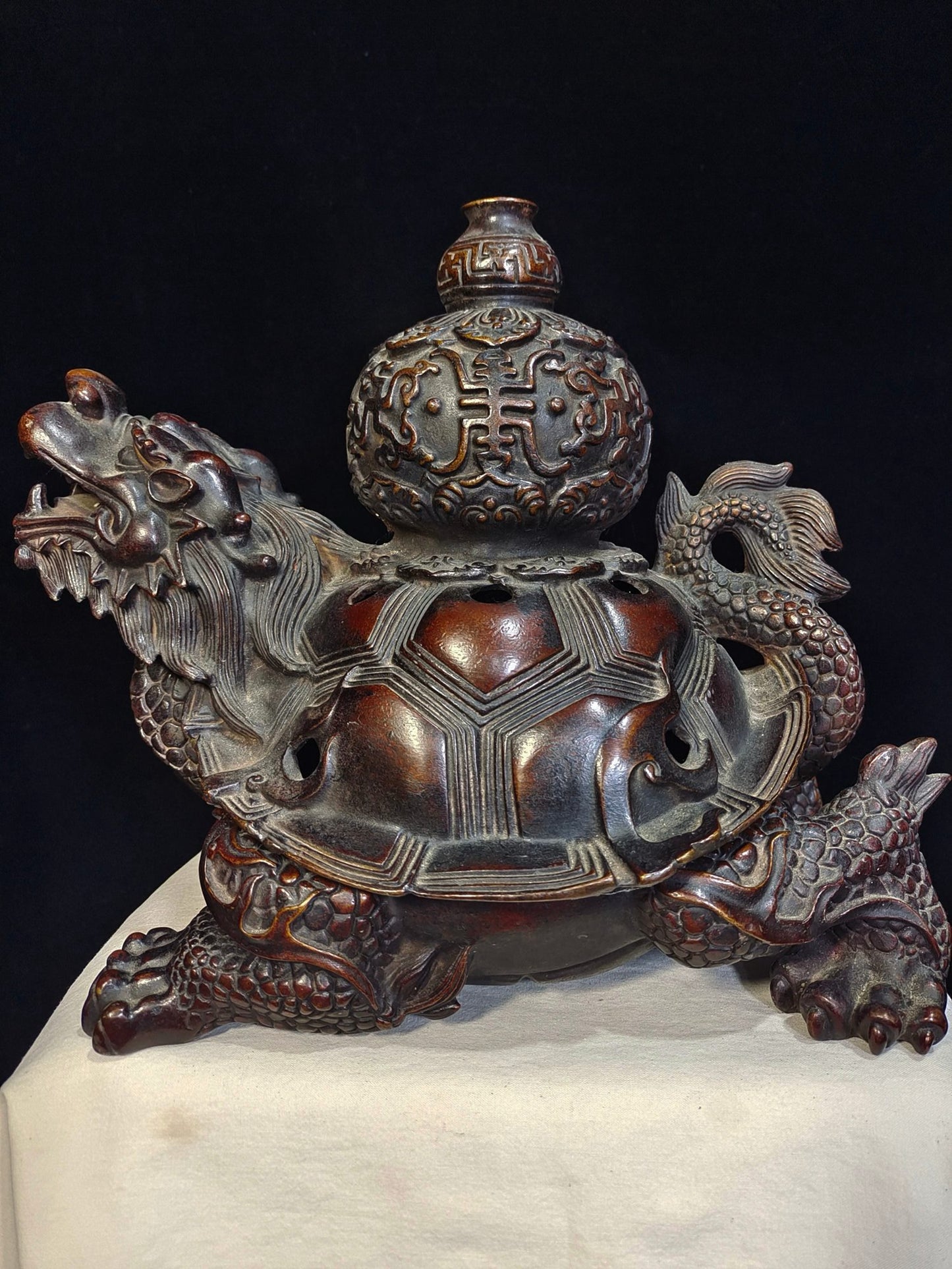 Pure copper dragon turtle longevity fumigation furnace