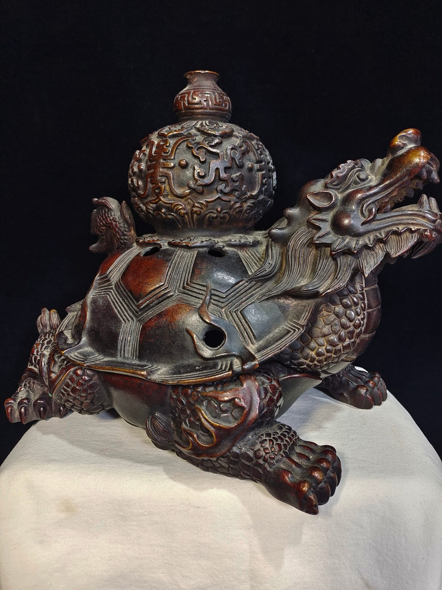 Pure copper dragon turtle longevity fumigation furnace