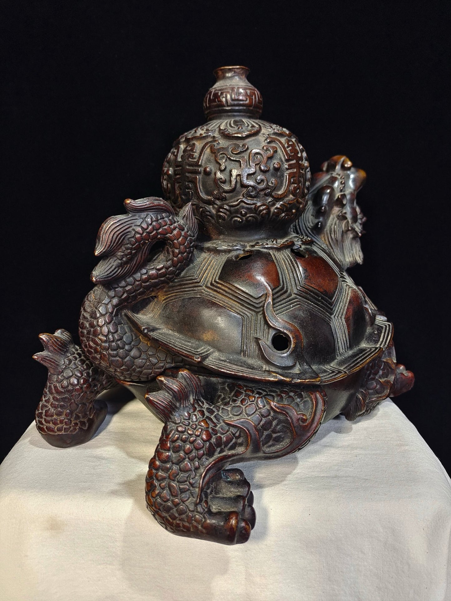 Pure copper dragon turtle longevity fumigation furnace