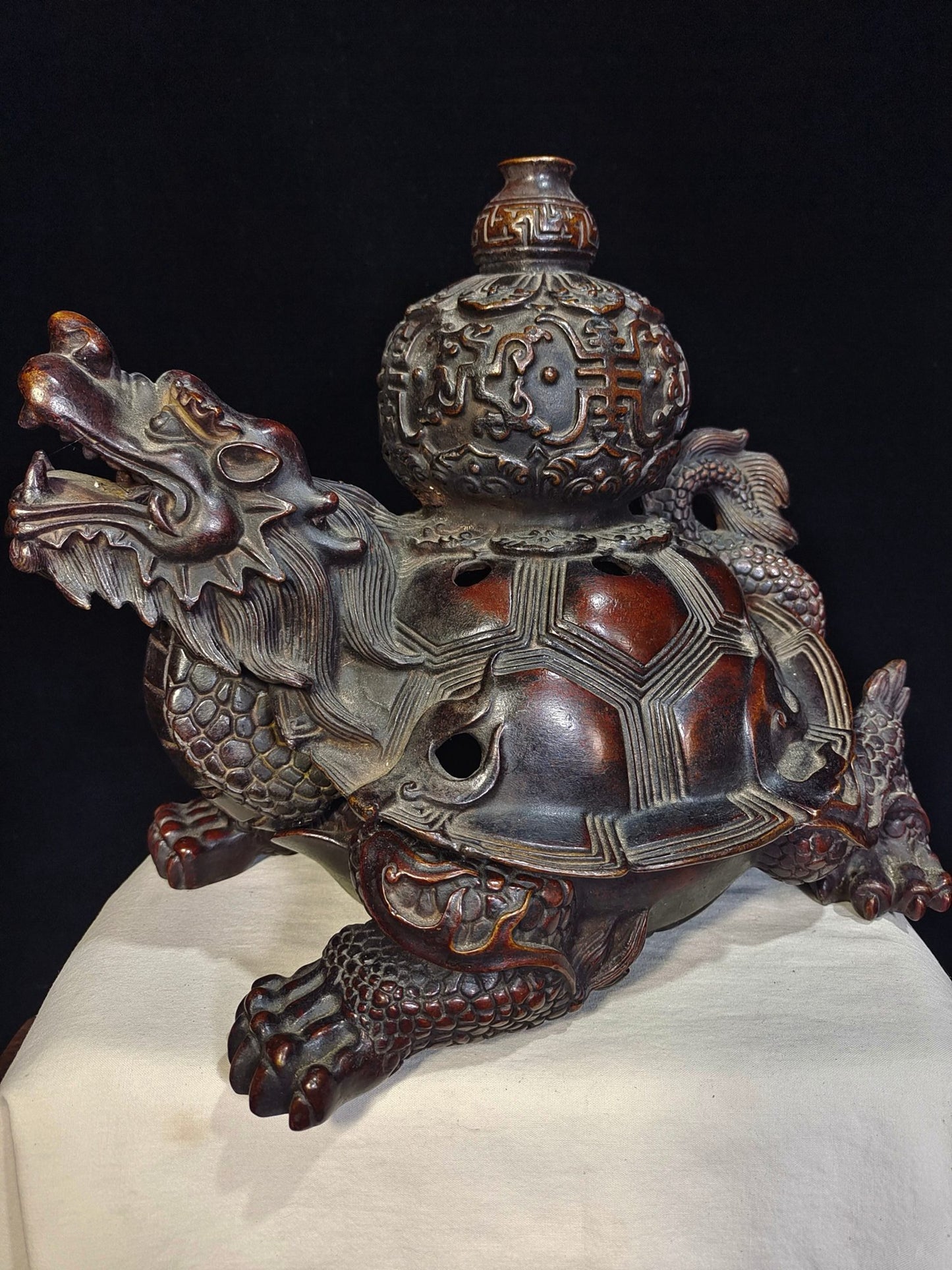 Pure copper dragon turtle longevity fumigation furnace