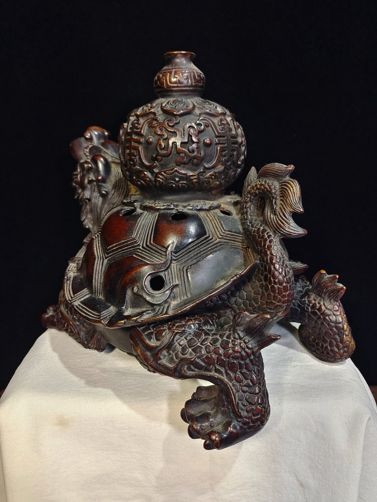 Pure copper dragon turtle longevity fumigation furnace