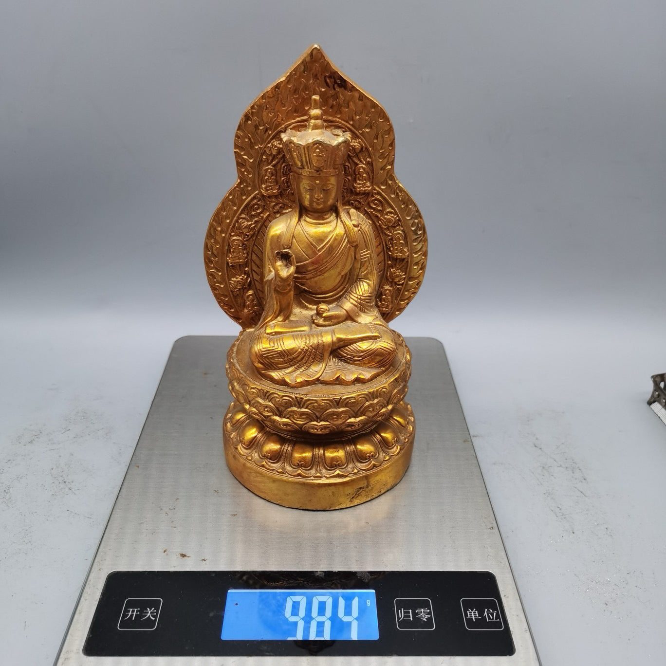 Gilded Buddha, Ksitigarbha Bodhisattva