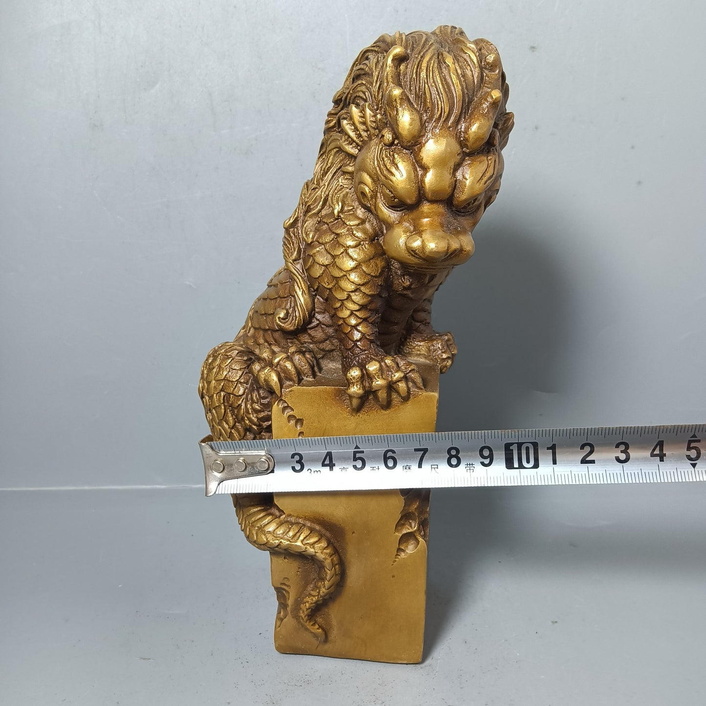 Chinese antique pure copper blue water faucet ornaments