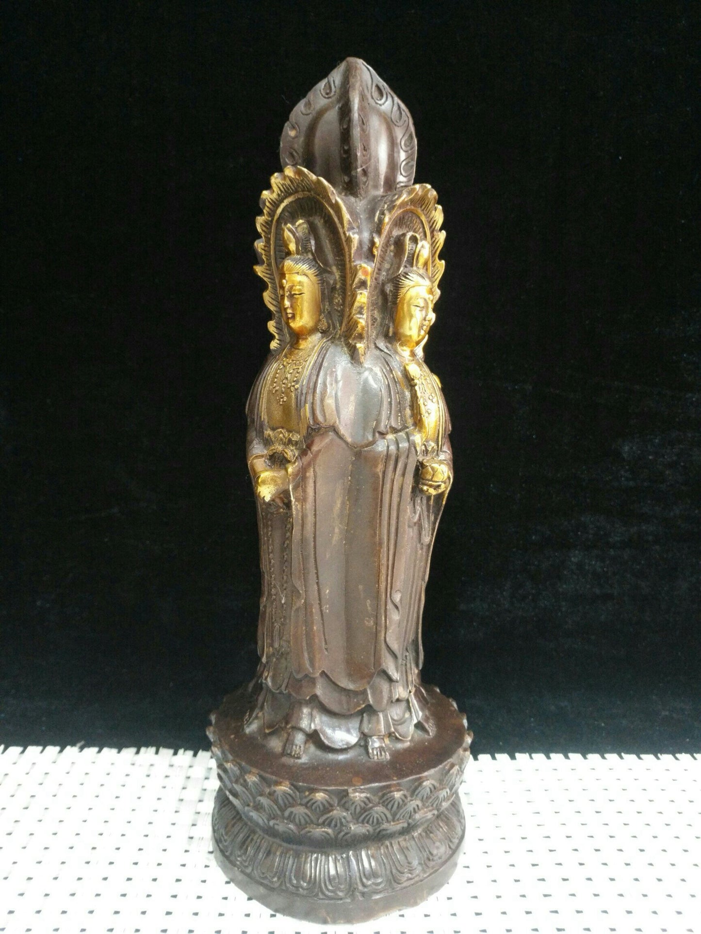 Pure copper four sided Guanyin Bodhisattva