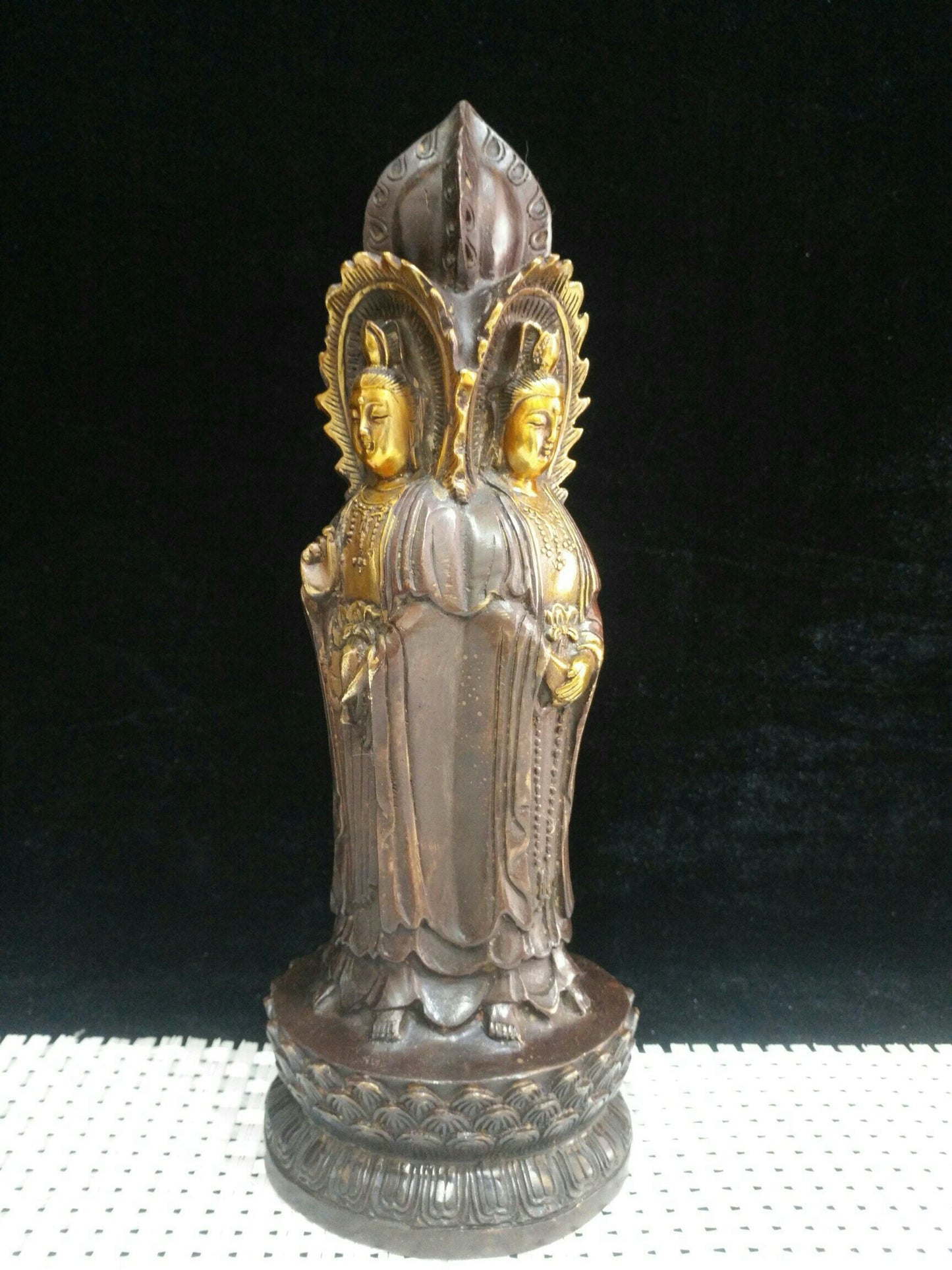 Pure copper four sided Guanyin Bodhisattva