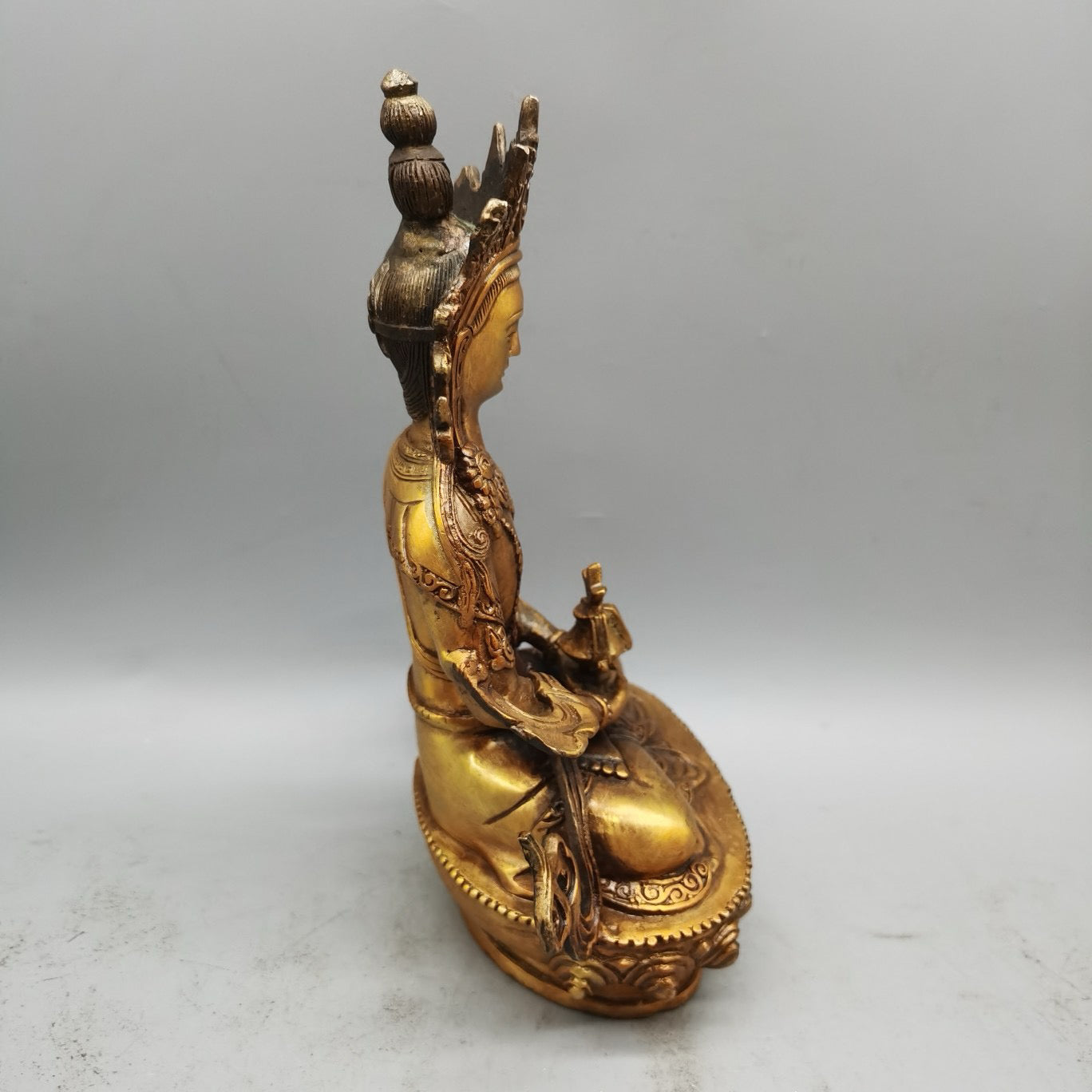 Pure copper gilded Buddha statue