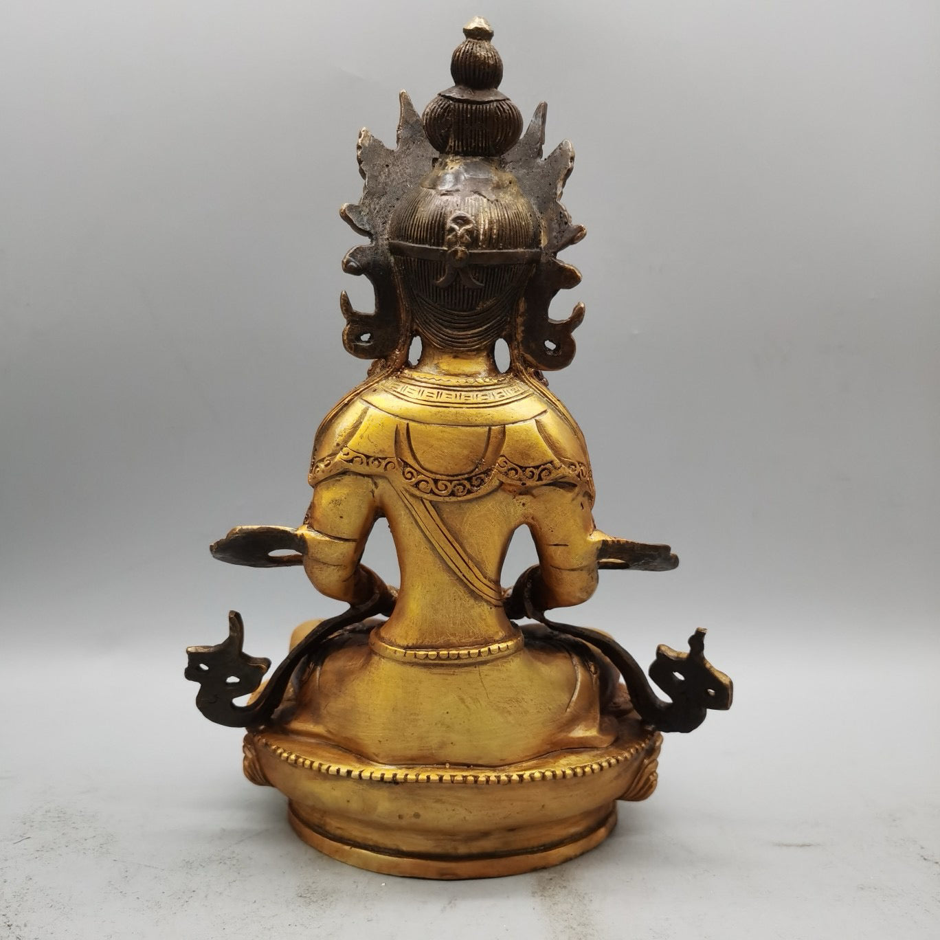 Pure copper gilded Buddha statue