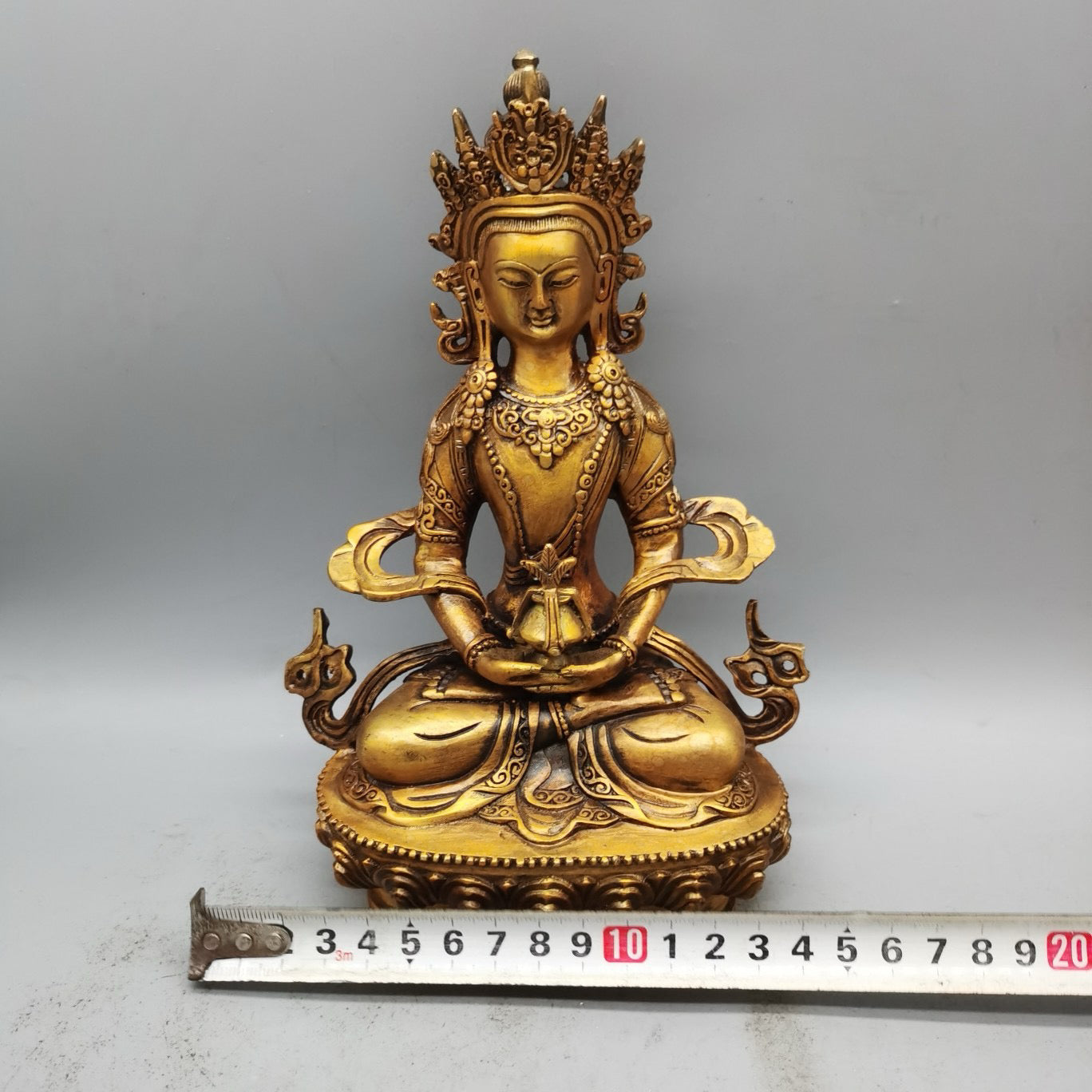 Pure copper gilded Buddha statue