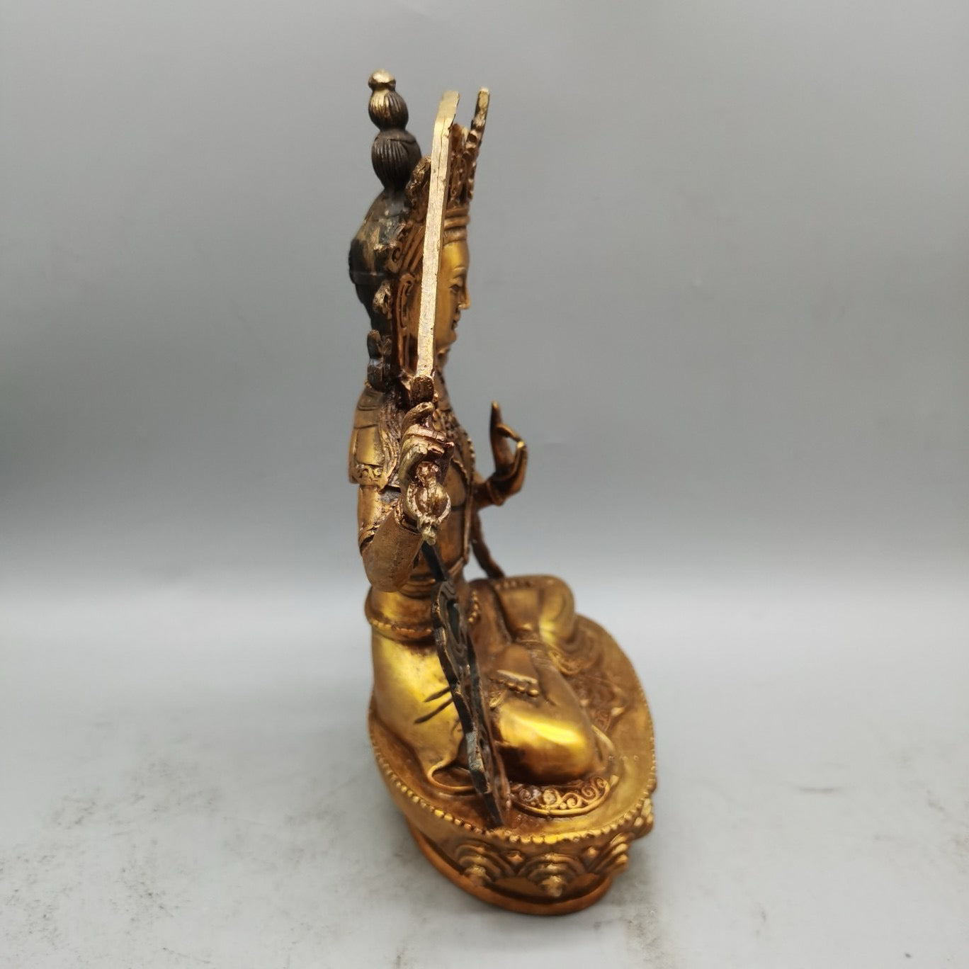 Pure copper gilded Buddha statue