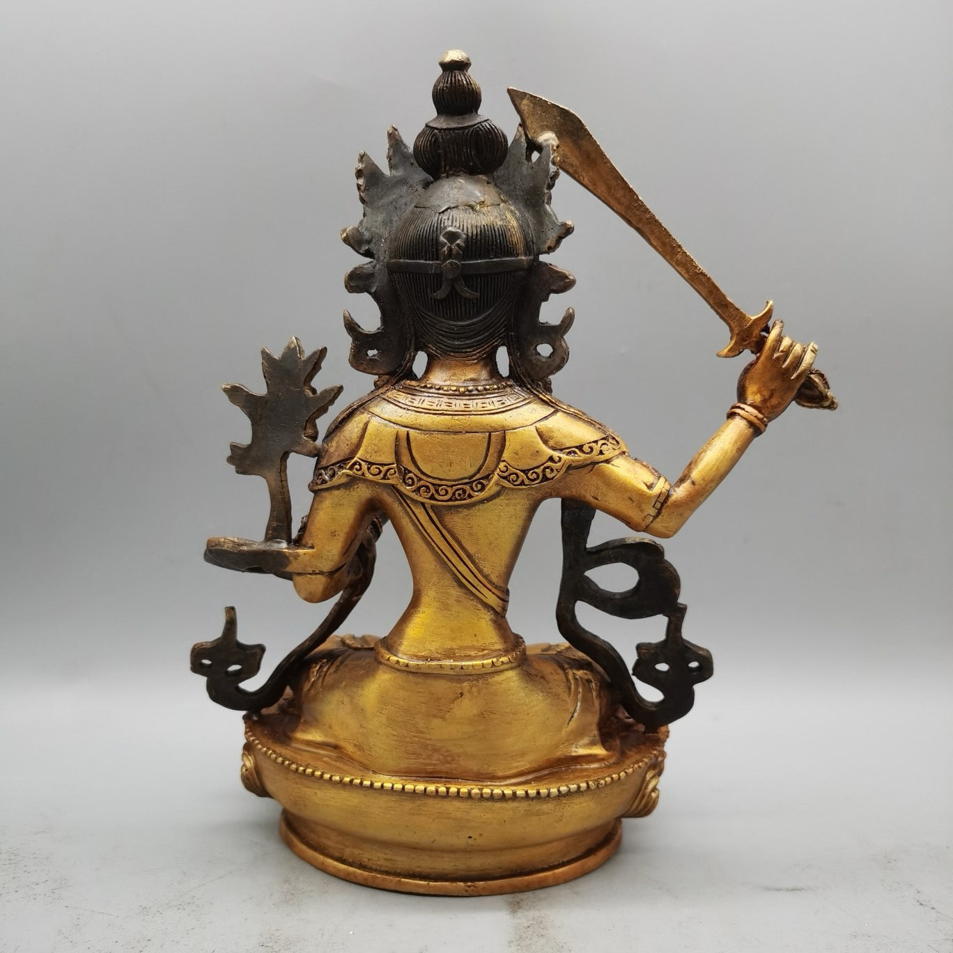 Pure copper gilded Buddha statue