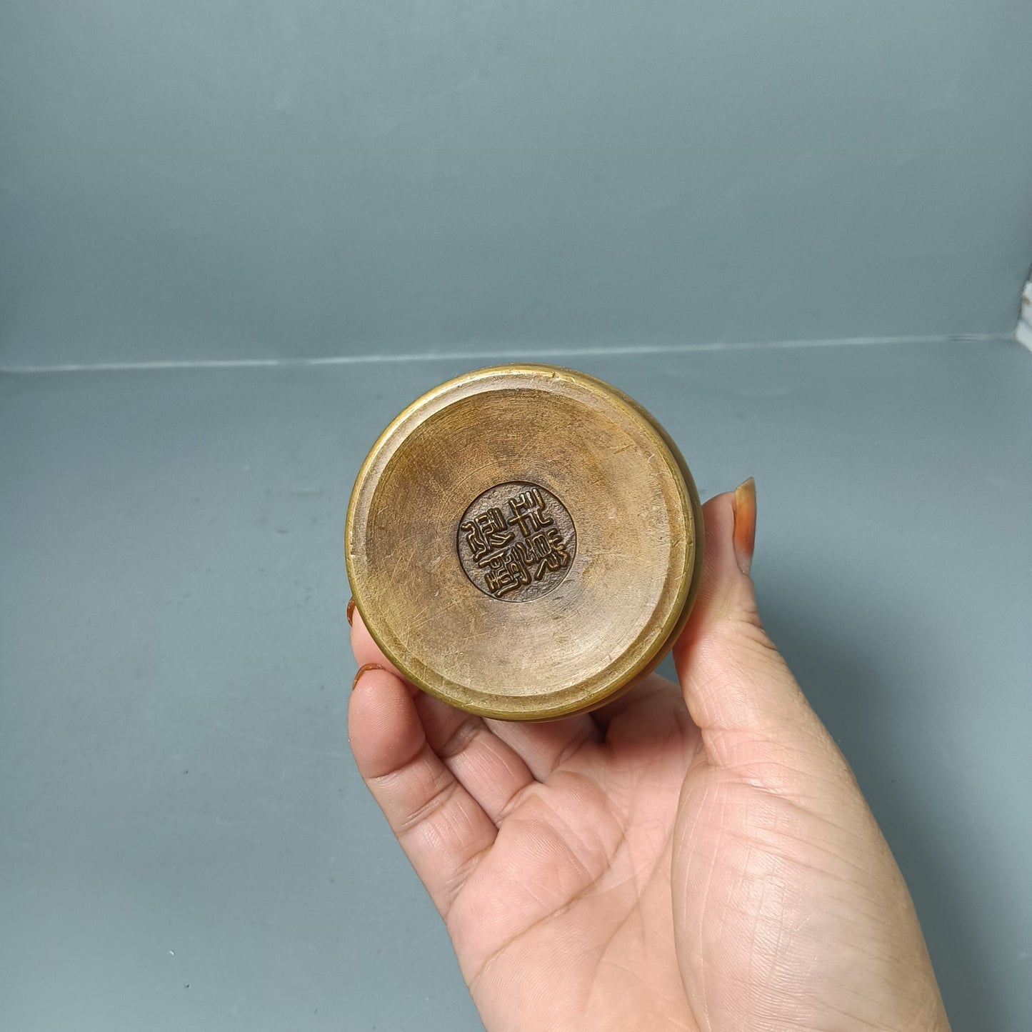 Chinese Antique Pure Copper Plum Orchid Bamboo Chrysanthemum Vase Decoration