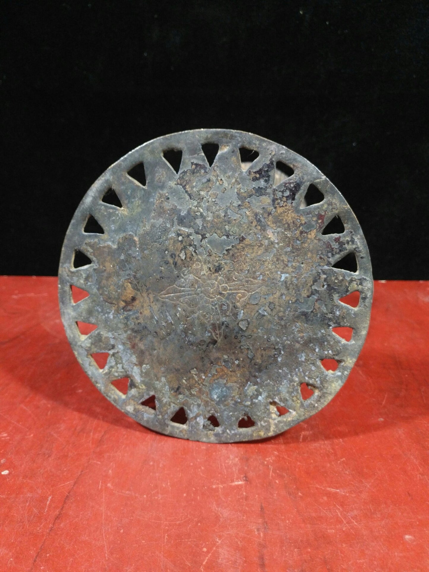 Pure copper maid oil lamp