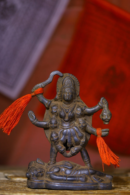 Copper body pure handmade hammering and carving of old Buddha statues