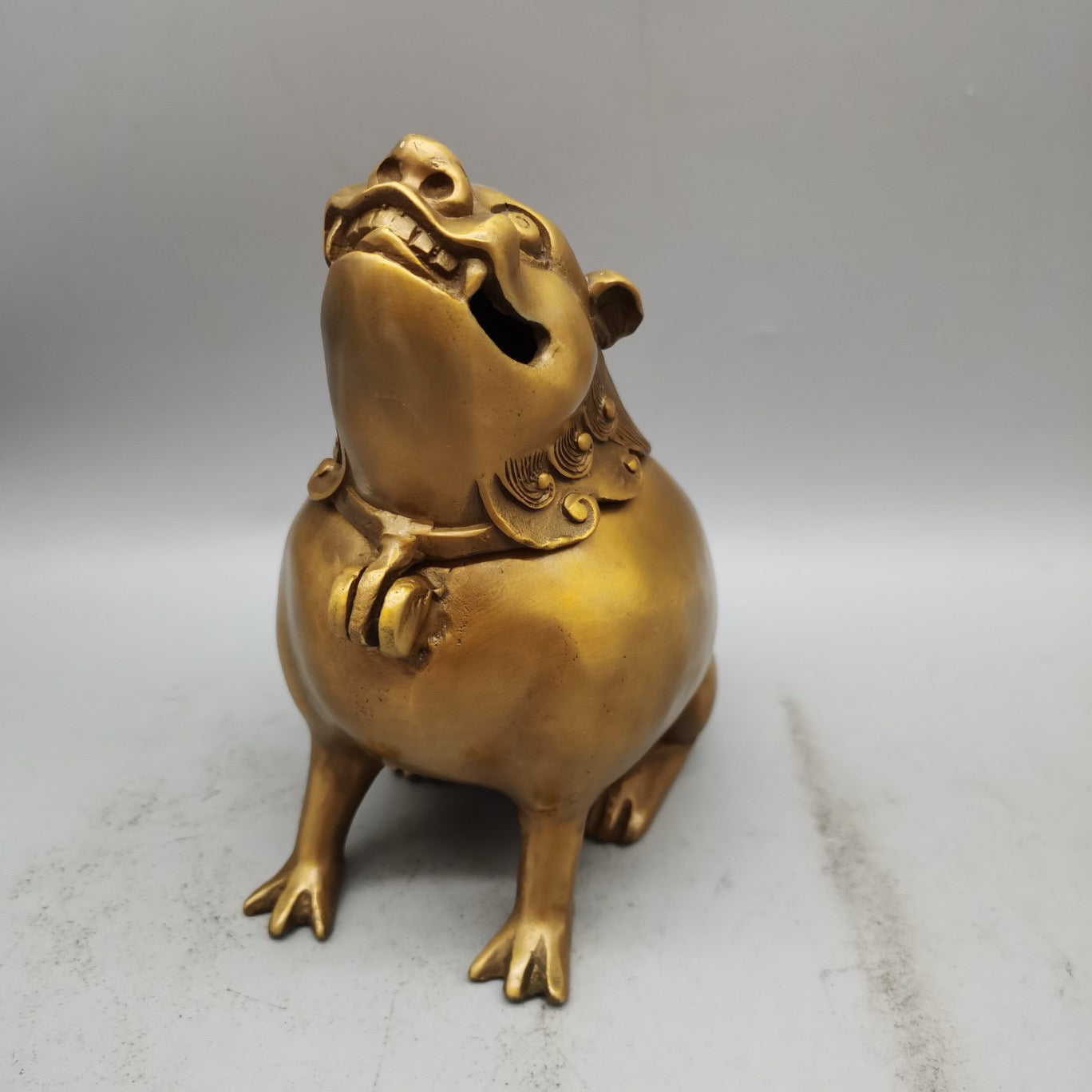 Pure copper Pixiu incense burner ornament