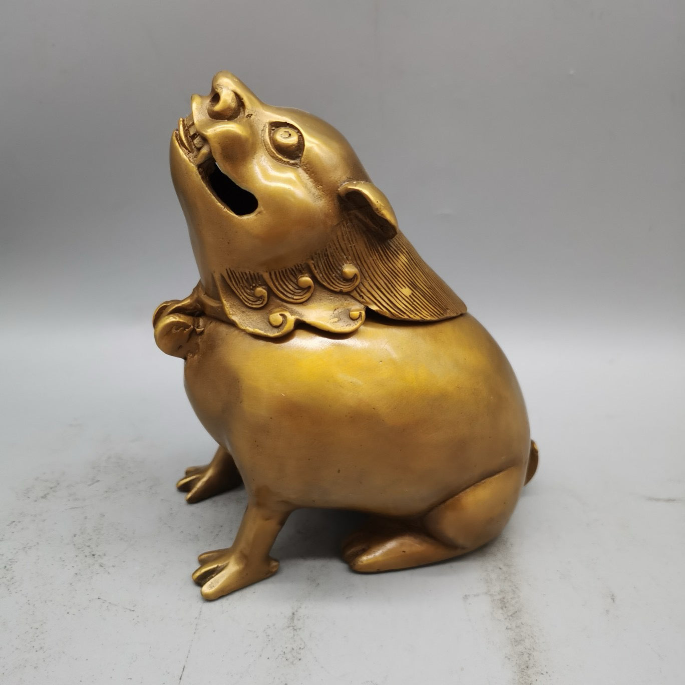 Pure copper Pixiu incense burner ornament