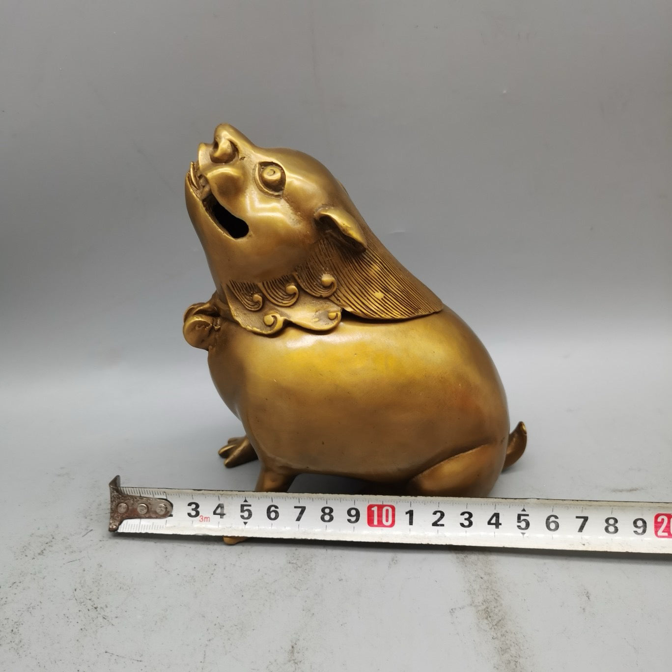 Pure copper Pixiu incense burner ornament