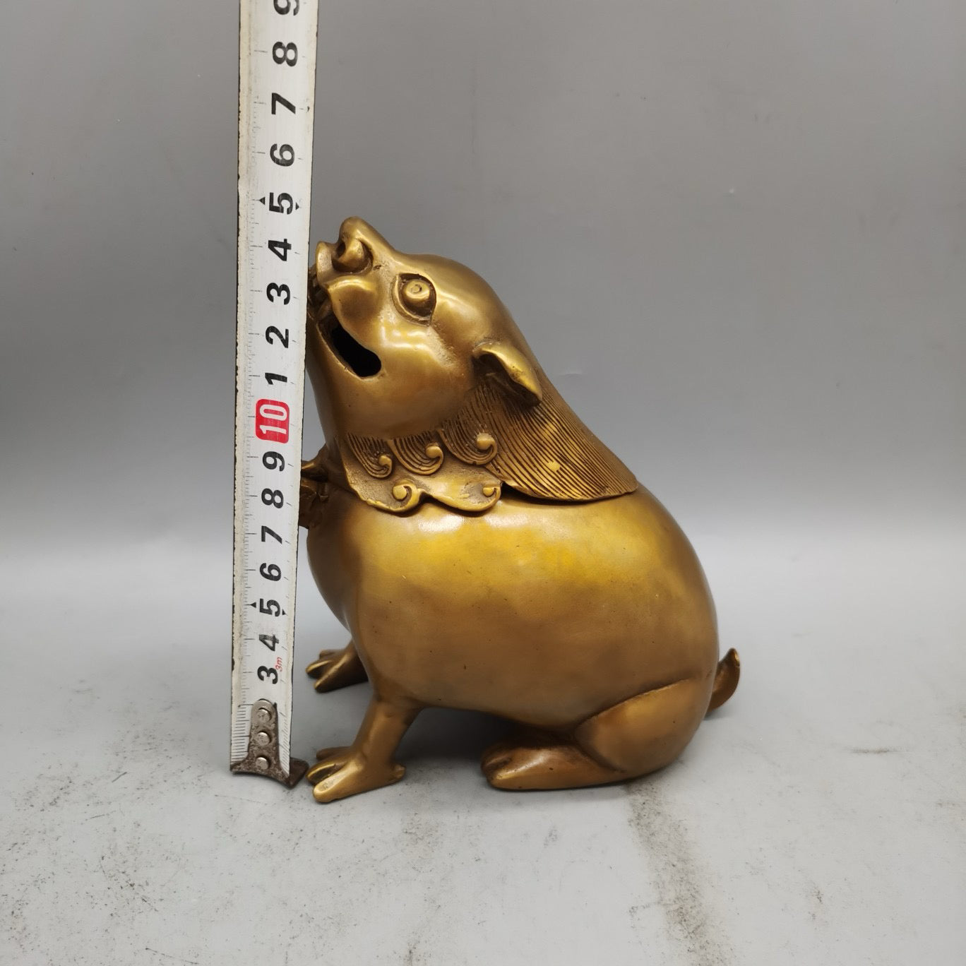 Pure copper Pixiu incense burner ornament