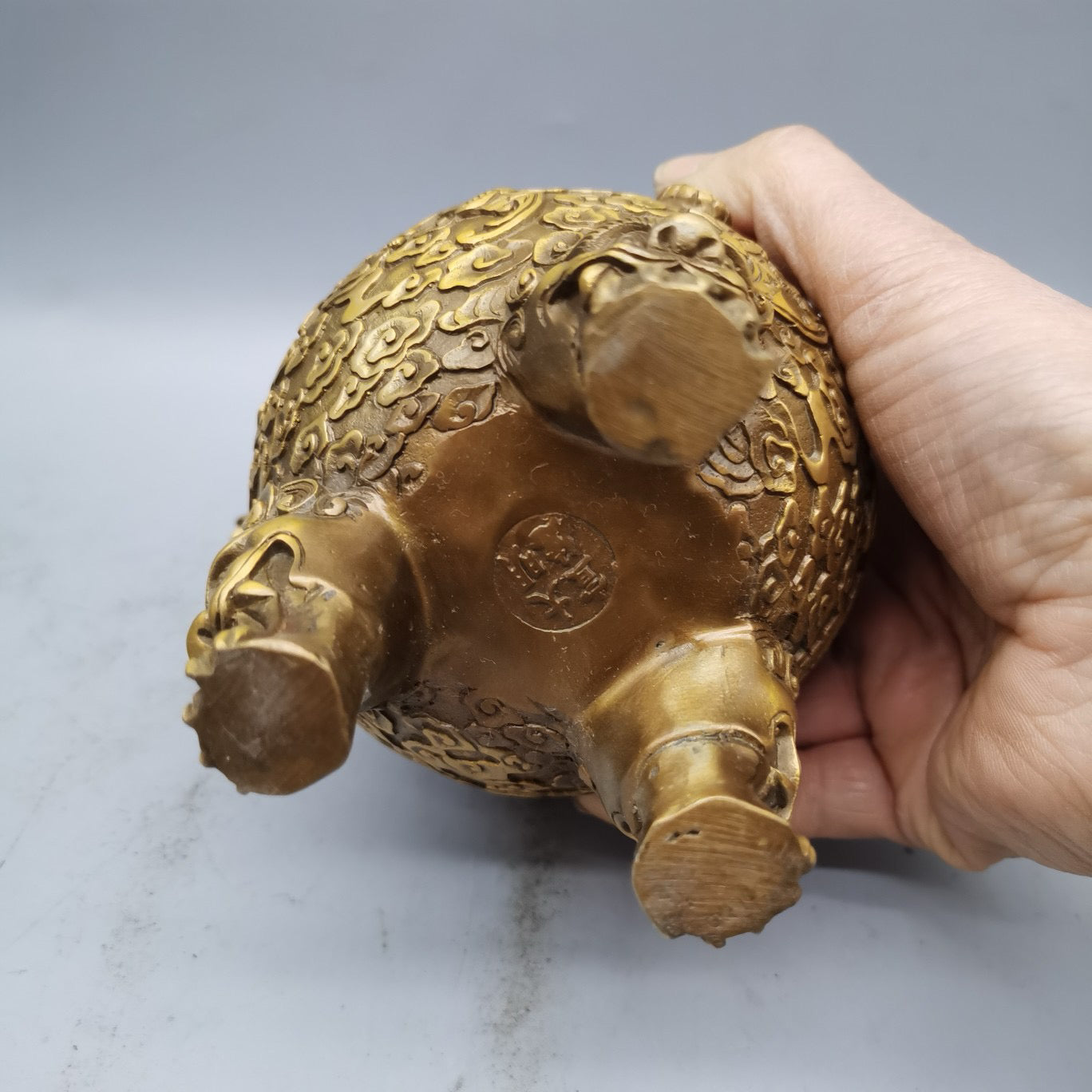 Brass faucet incense burner ornament