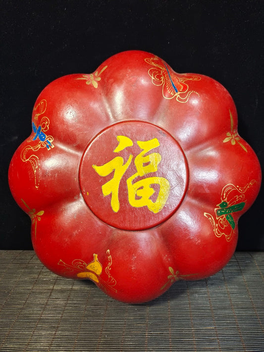 Lacquerware painted box packaged elegant inkstone