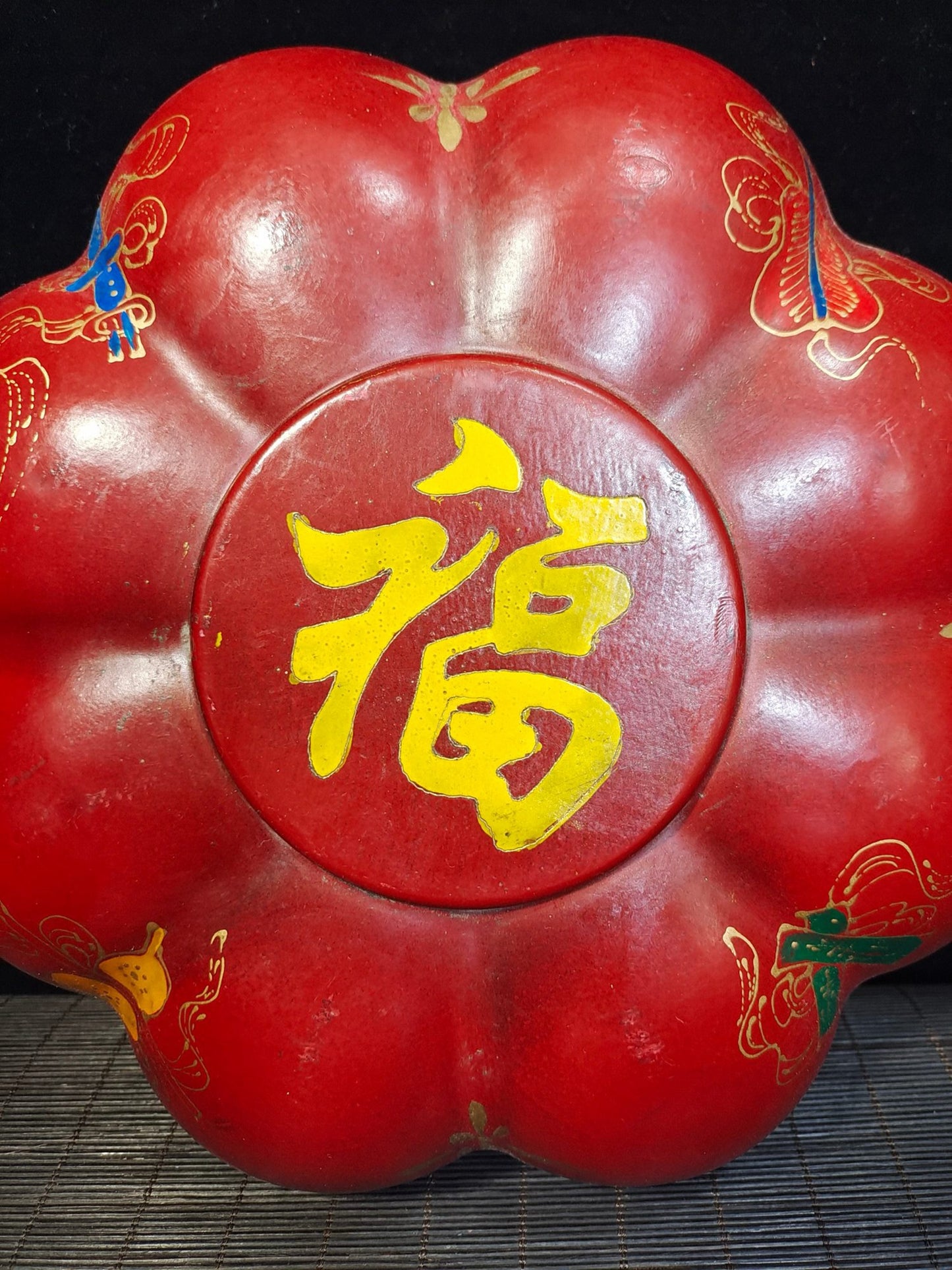 Lacquerware painted box packaged elegant inkstone