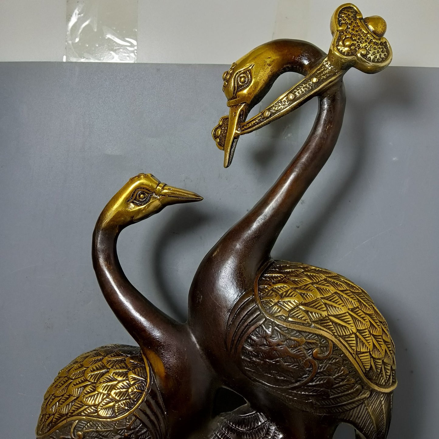 Chinese Antique Pure Copper Centennial Good Match Ornament