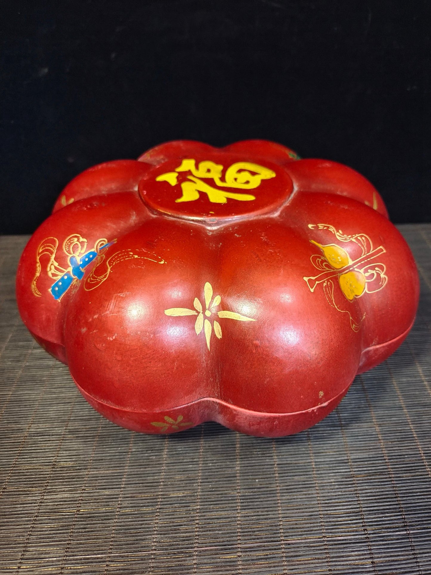 Lacquerware painted box packaged elegant inkstone