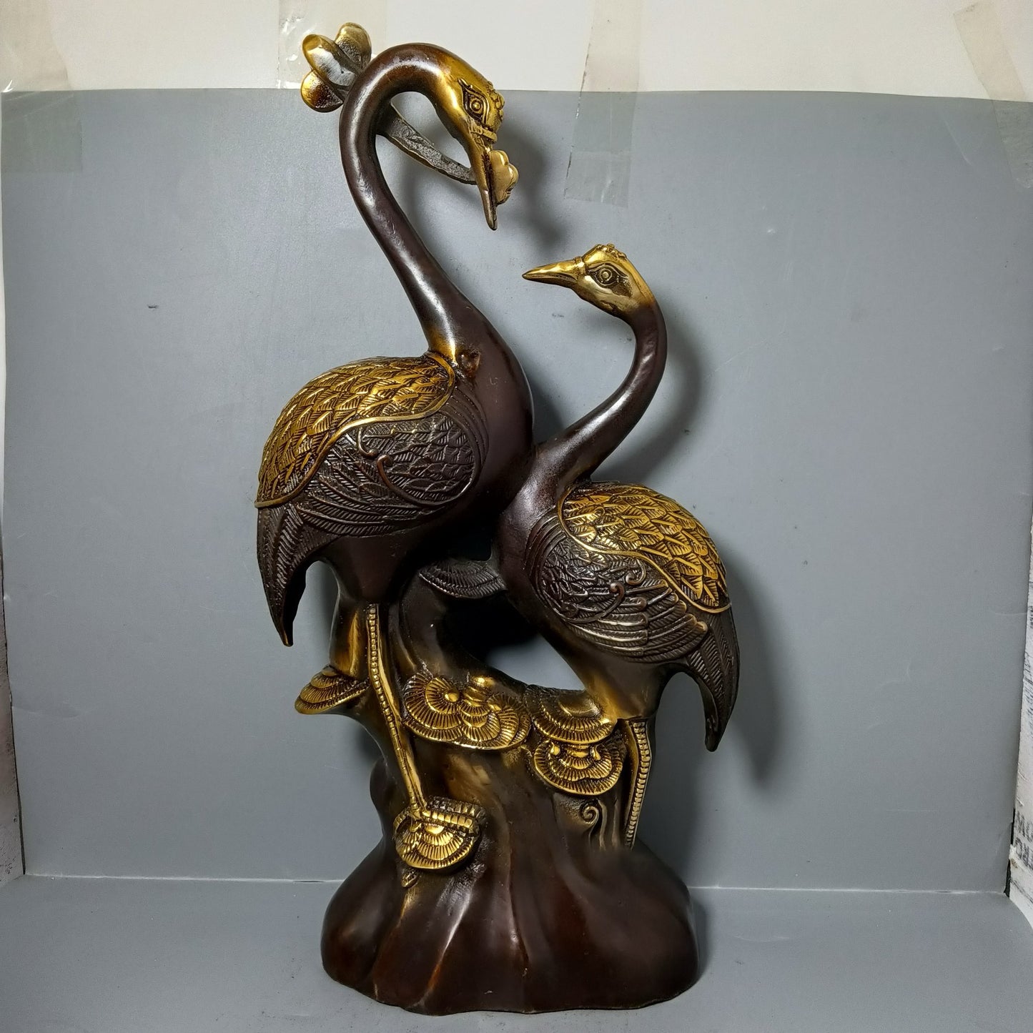 Chinese Antique Pure Copper Centennial Good Match Ornament