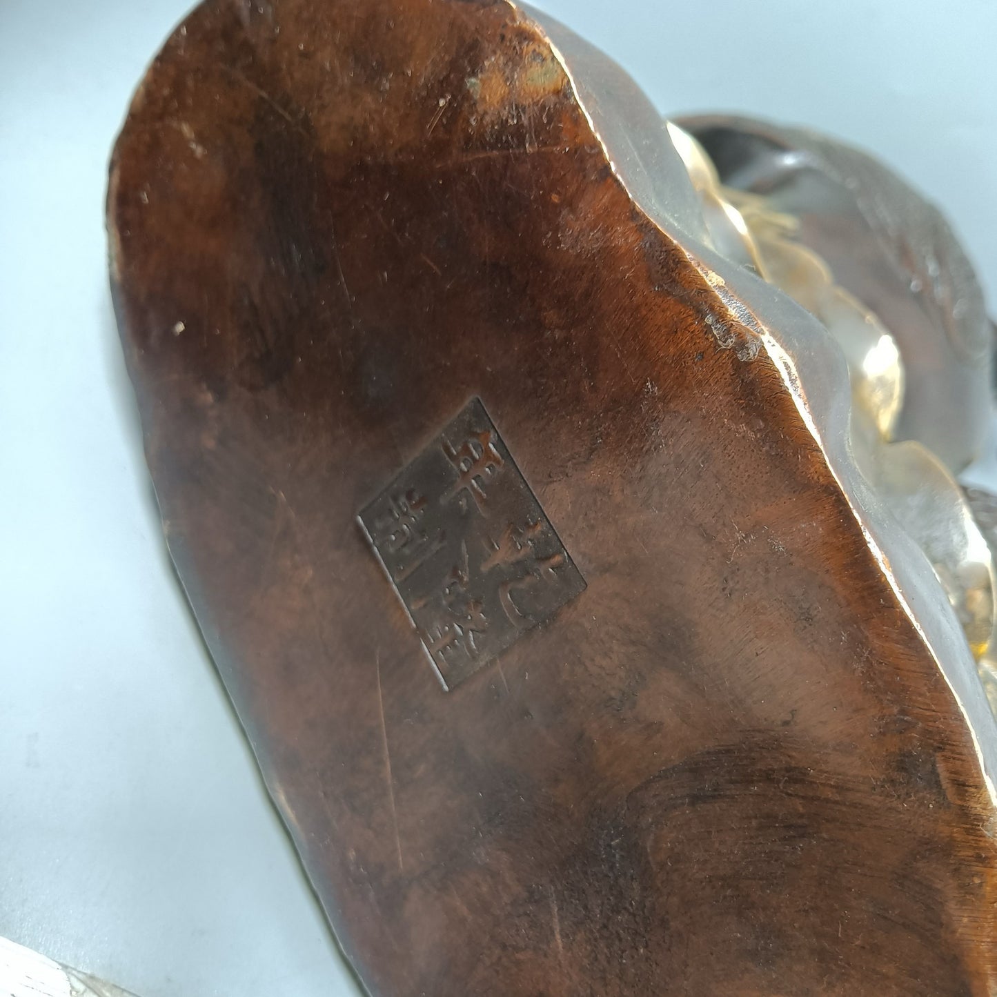 Chinese Antique Pure Copper Centennial Good Match Ornament
