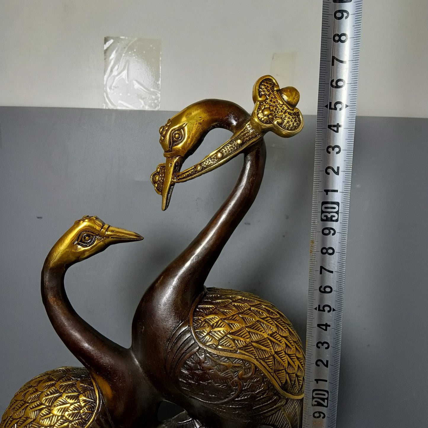 Chinese Antique Pure Copper Centennial Good Match Ornament