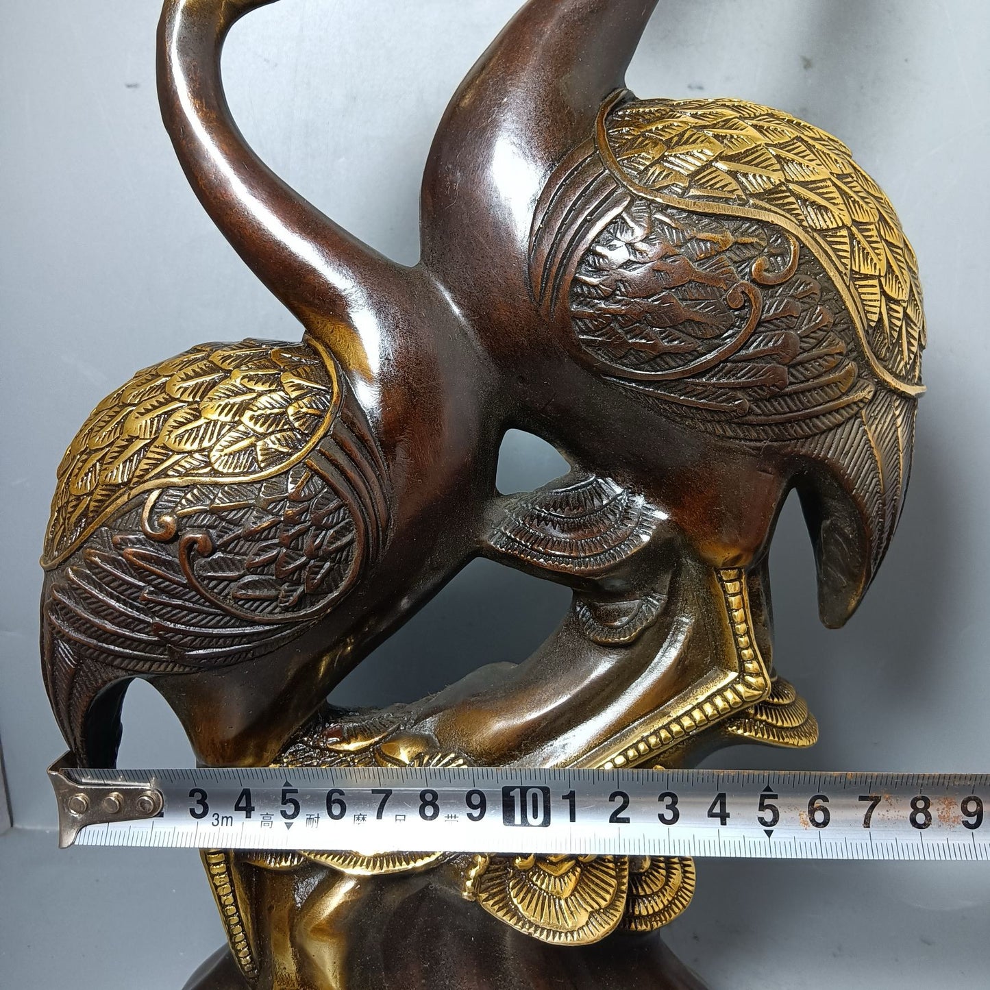 Chinese Antique Pure Copper Centennial Good Match Ornament