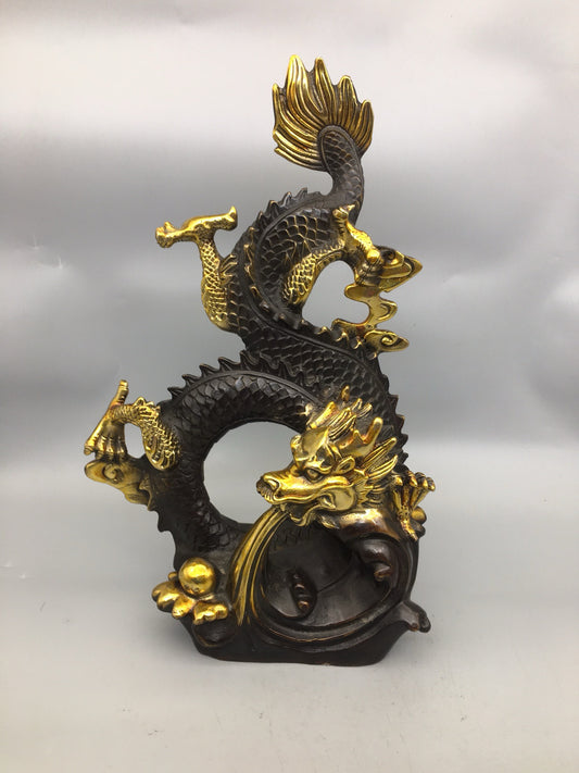 Pure copper standing dragon ornaments