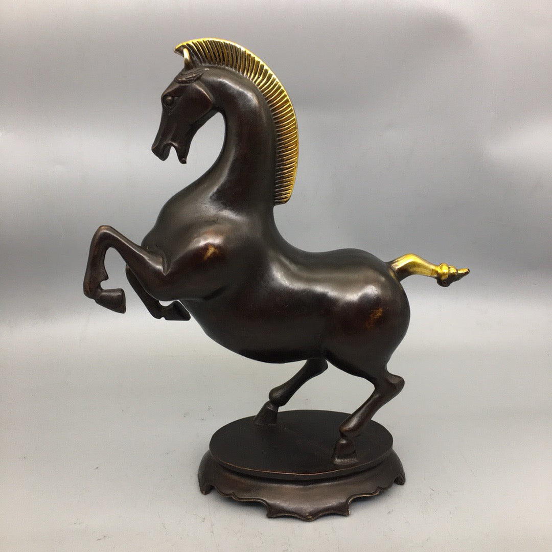 Pure copper galloping horse ornaments