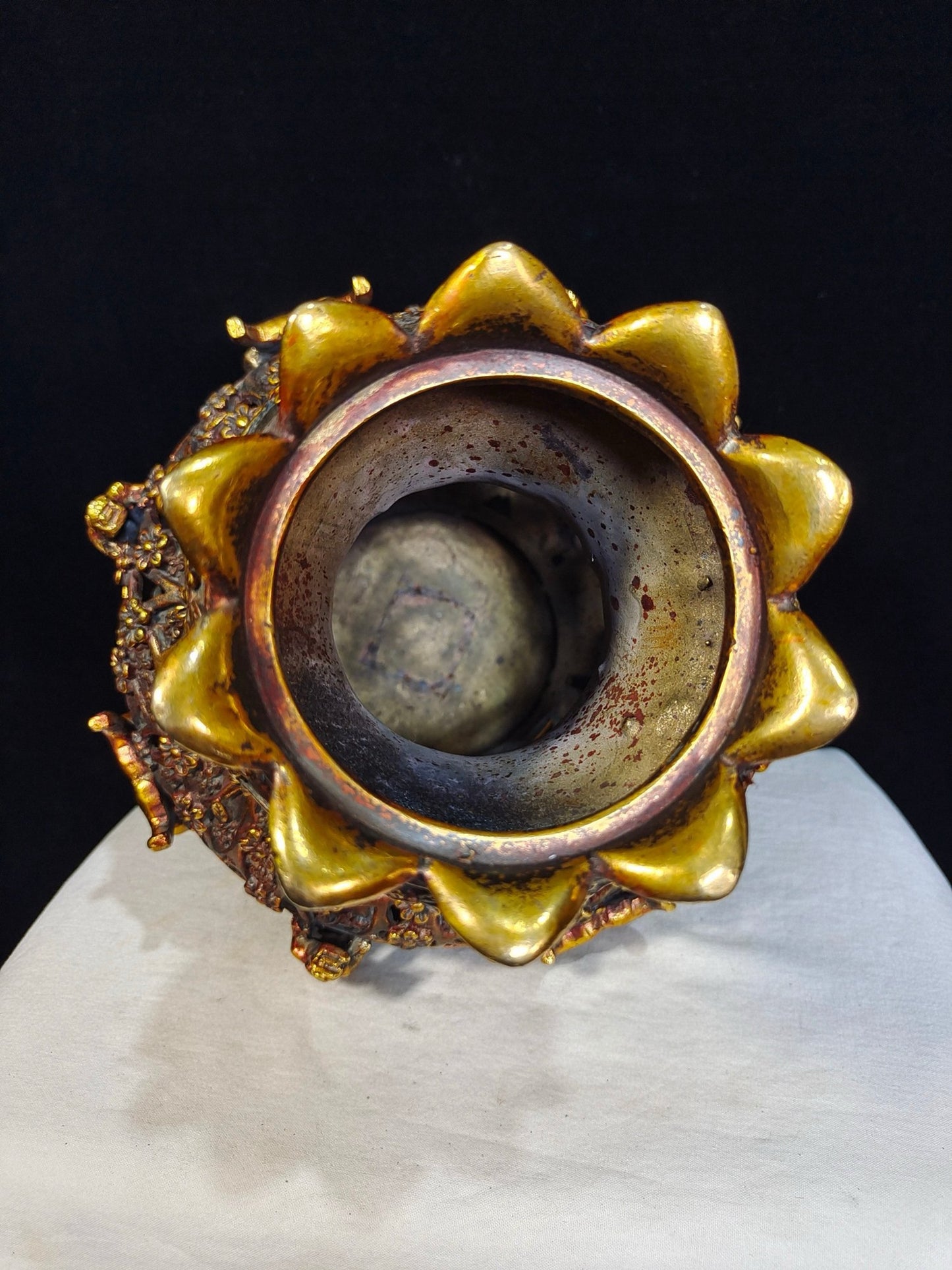 Pure copper plum blossom ring bottle