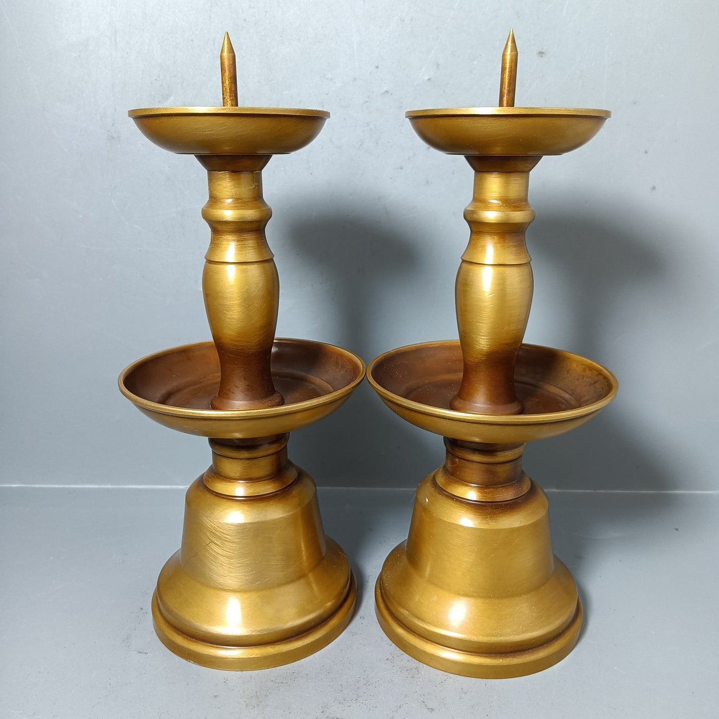 Chinese antique pure copper wax platform