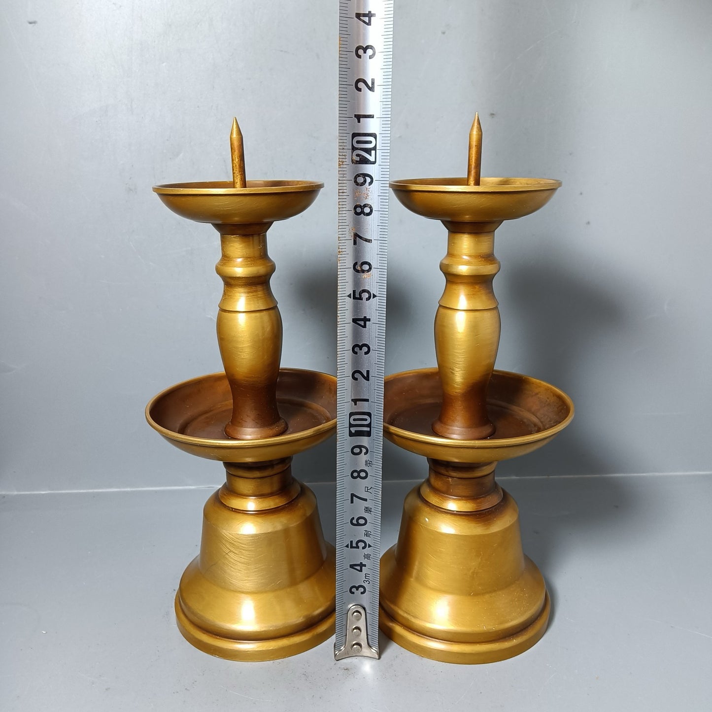 Chinese antique pure copper wax platform