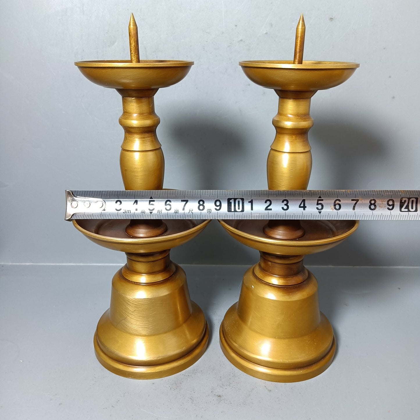 Chinese antique pure copper wax platform