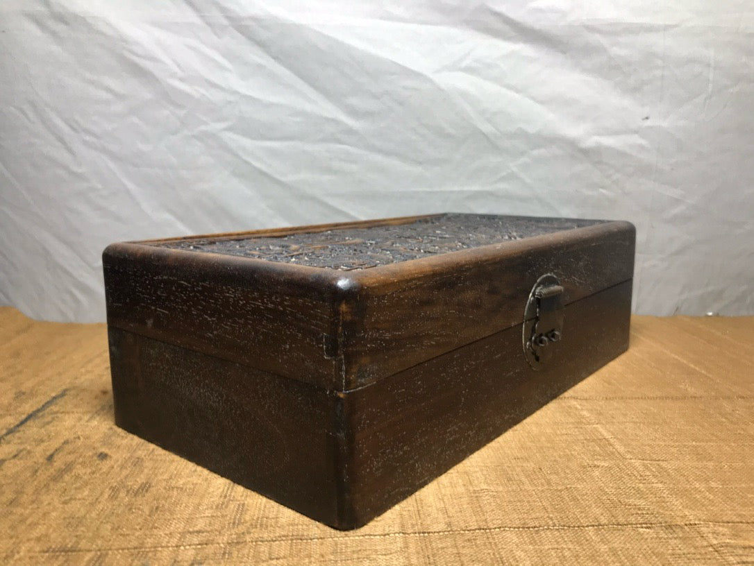 Pear wood carving box