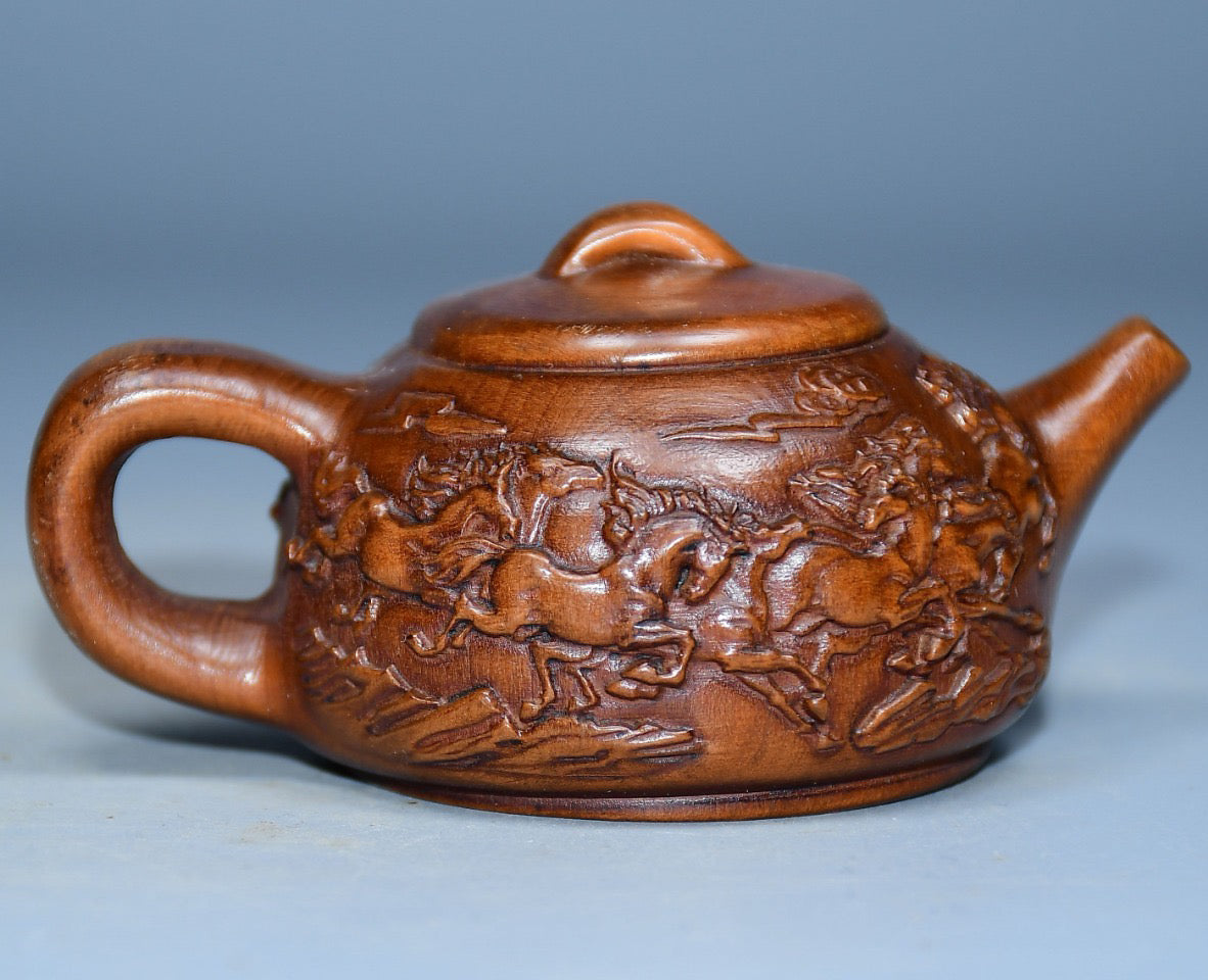 Huangyangmu Eight Steed Pot Handle