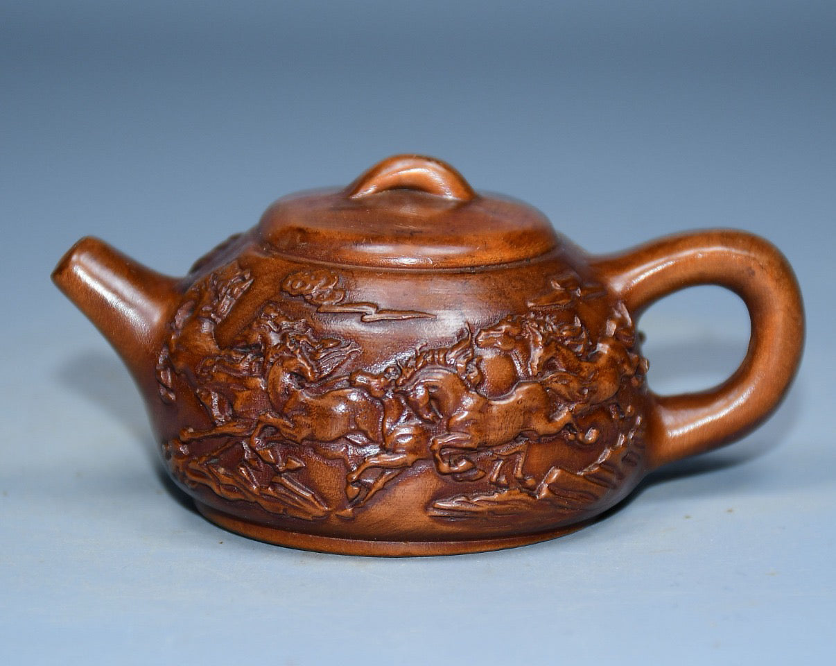 Huangyangmu Eight Steed Pot Handle