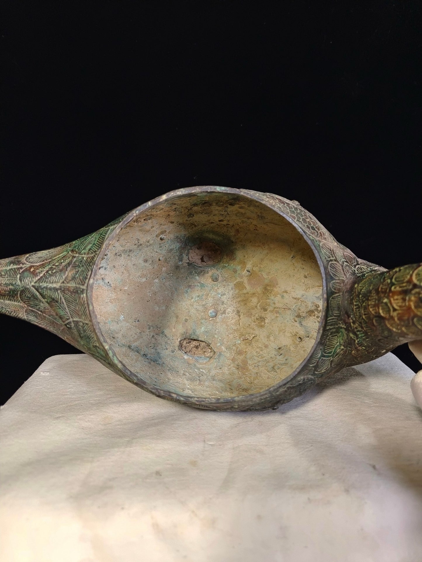 Bronze ware duck shaped smoking furnace