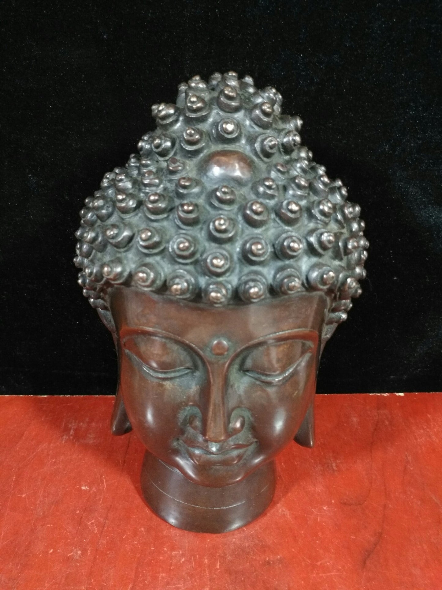 Pure copper Shakyamuni Buddha head