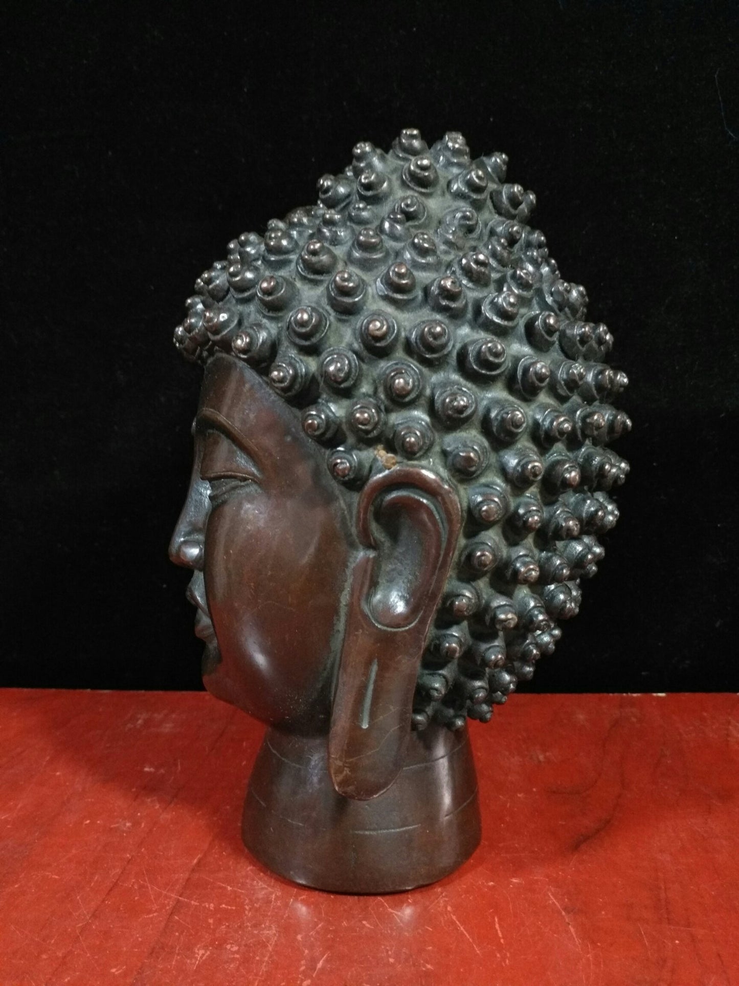 Pure copper Shakyamuni Buddha head