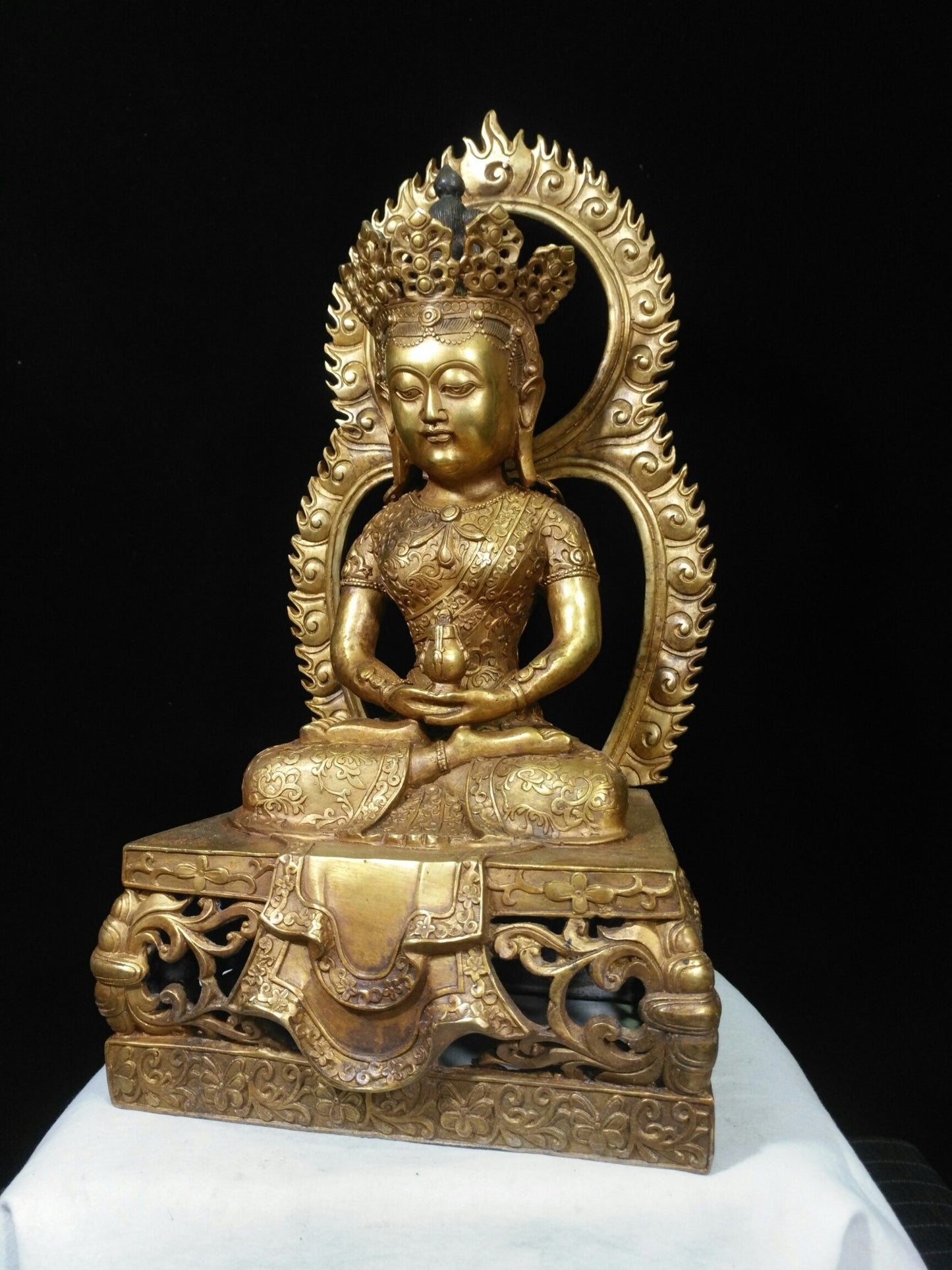 Pure copper longevity Buddha