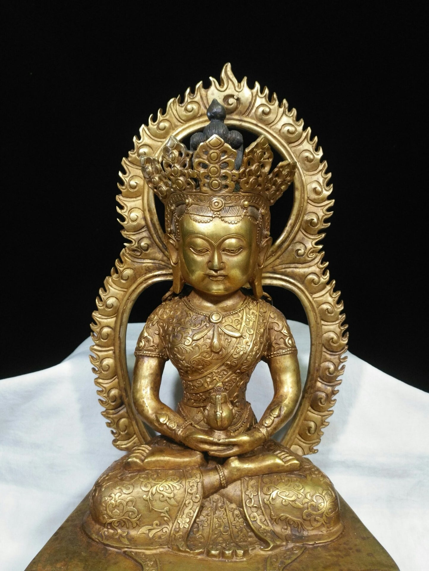 Pure copper longevity Buddha