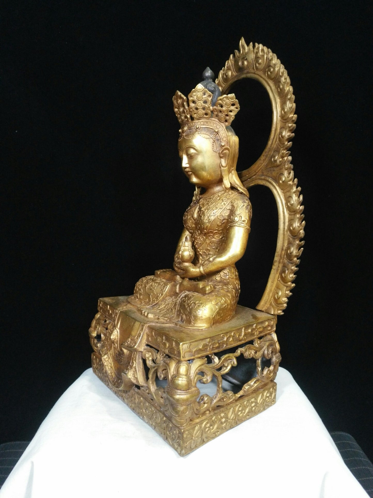 Pure copper longevity Buddha