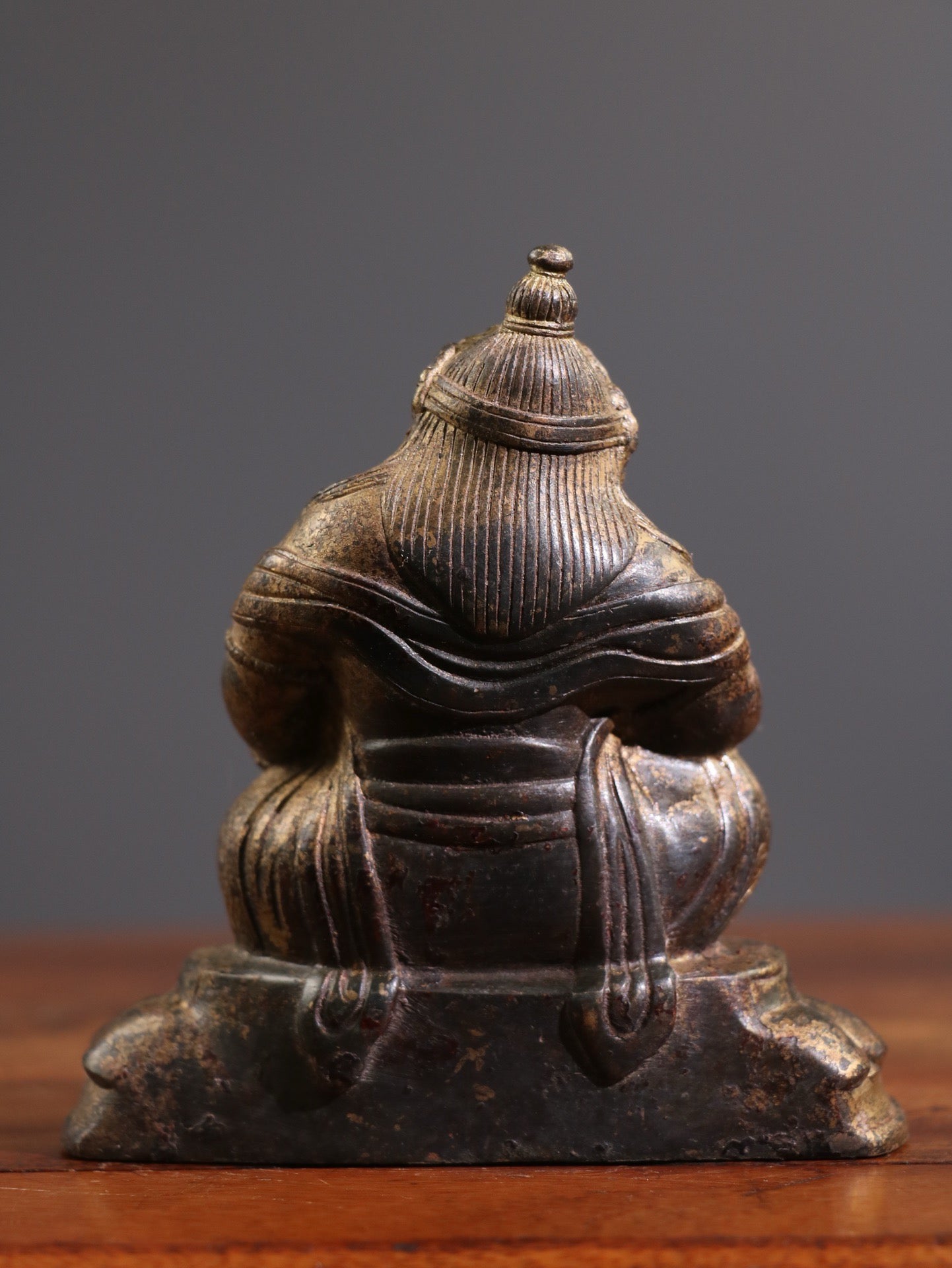 Chinese antique pure copper [Huang Caishen] copywriting ornaments