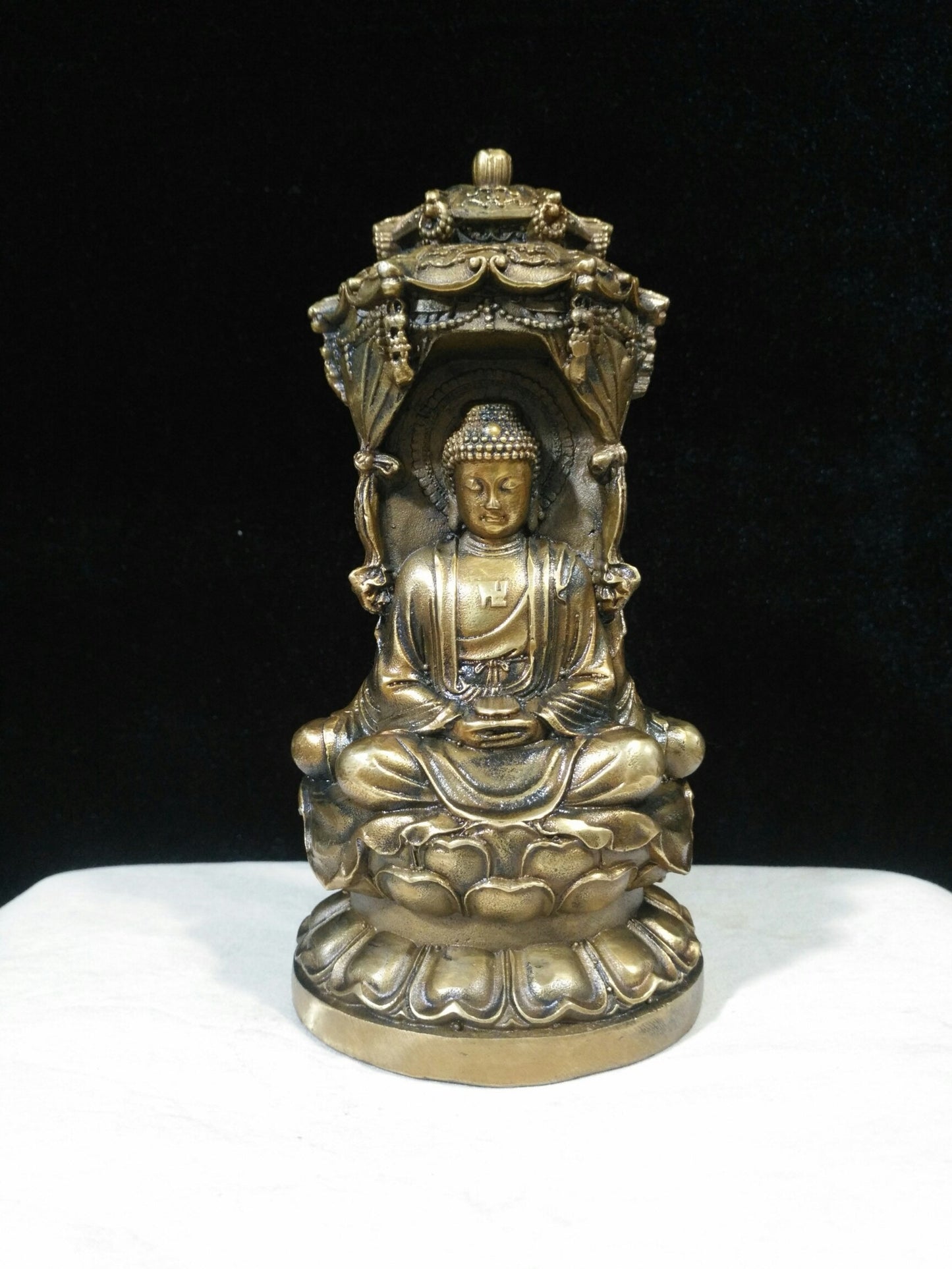 Pure Copper Three Faced Buddha