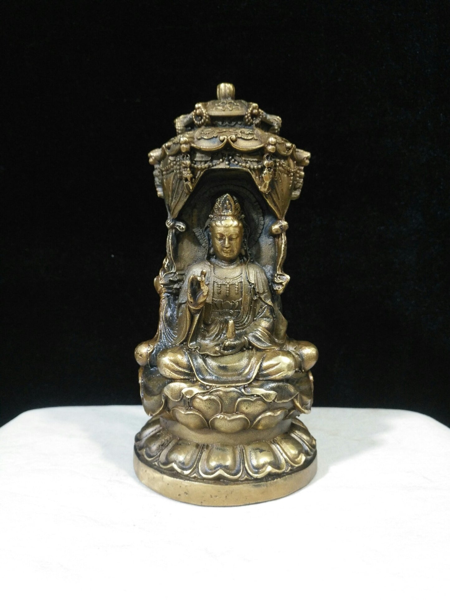 Pure Copper Three Faced Buddha