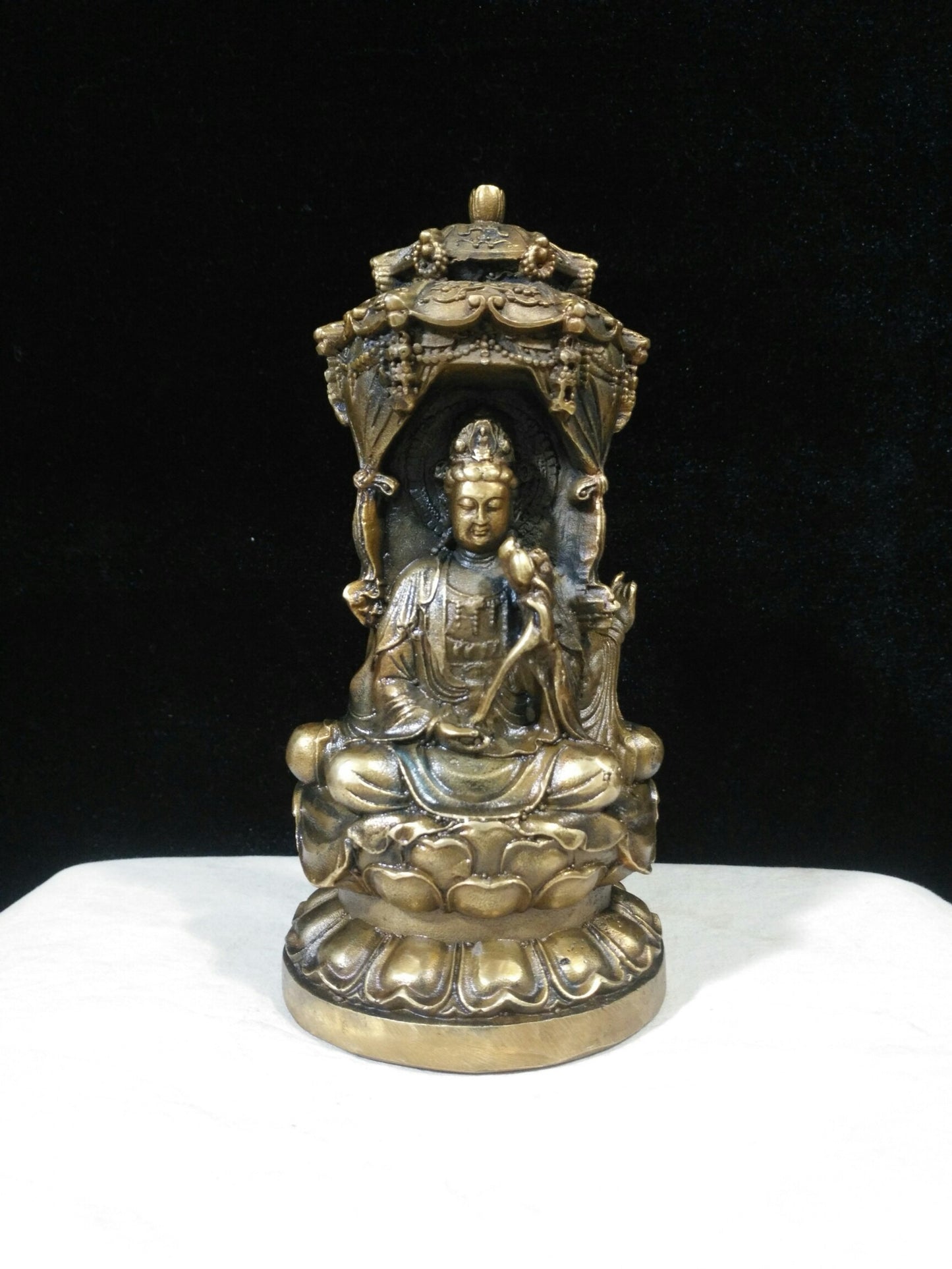 Pure Copper Three Faced Buddha