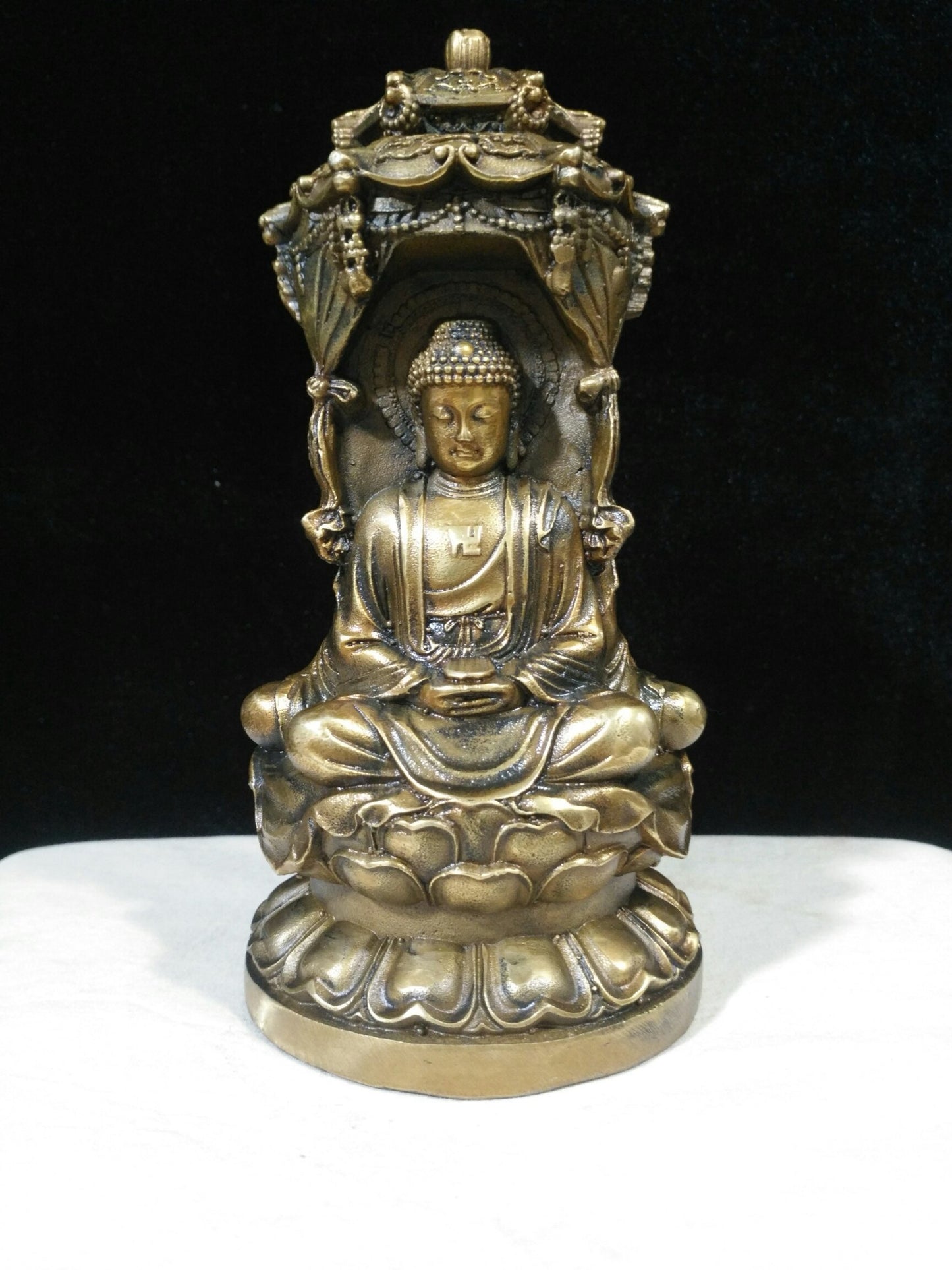 Pure Copper Three Faced Buddha